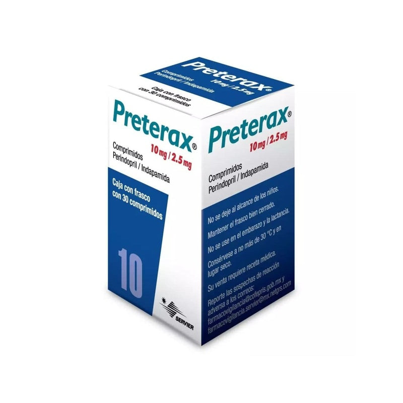 Preterax 10 / 2.5 Mg Con 30 Comprimidos