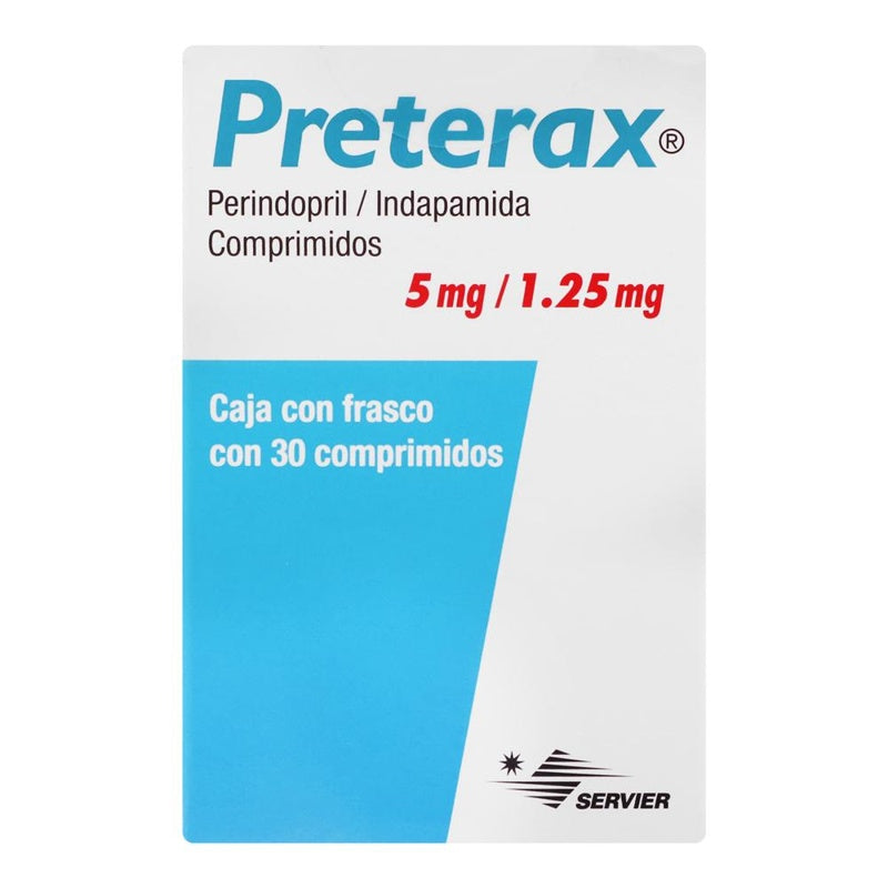 Preterax 5 / 12.5 Mg Con 30 Comprimidos