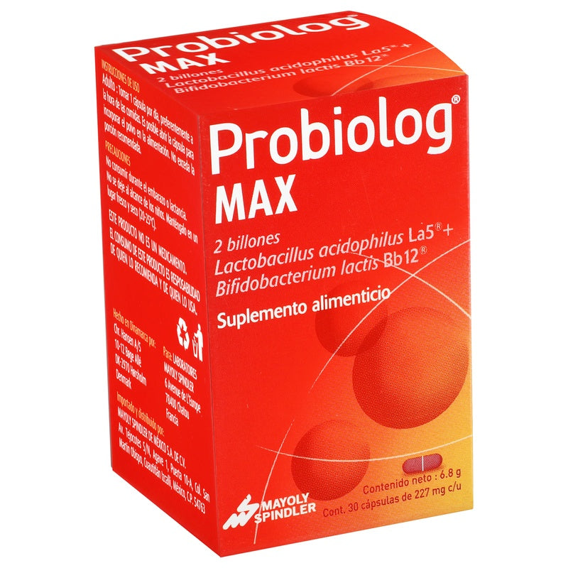 Probiolog Max 227 Mg Con 2Billones 30 Capsulas 3760001041019
