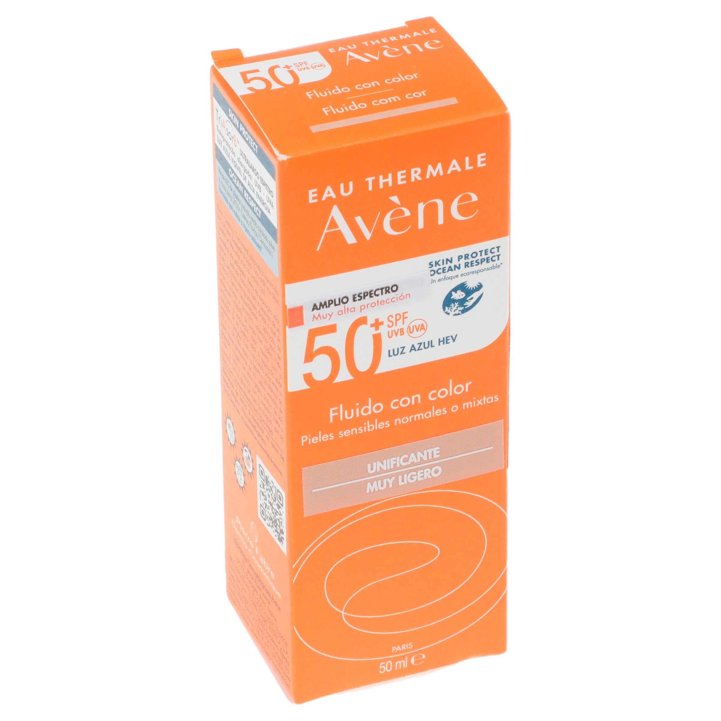Avene Fluido Fps 50+ Piel Sensibles Mixtas 50 Ml 3282770149111