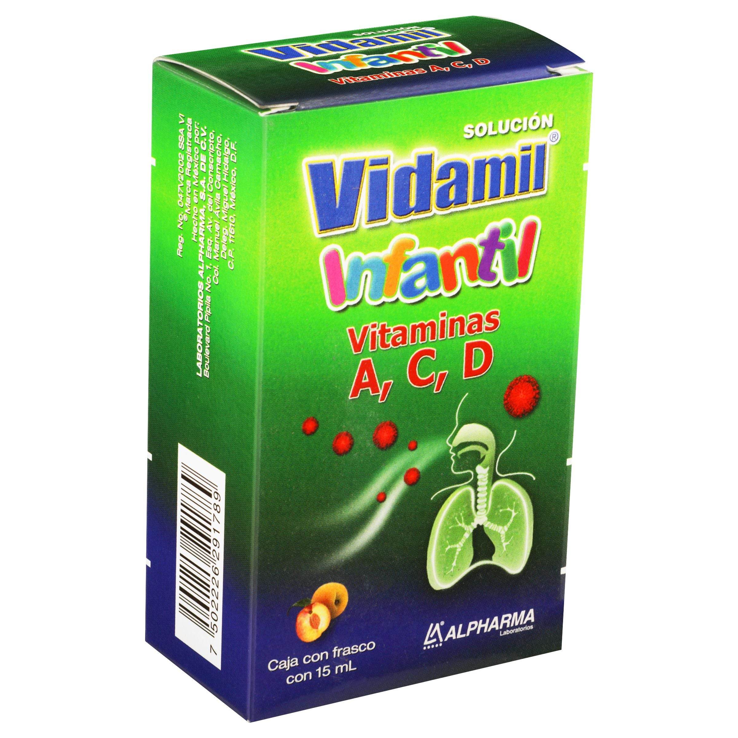 Vidamil Infantil Gotas 15Ml (Vitaminas A/C/D) 7502226291789