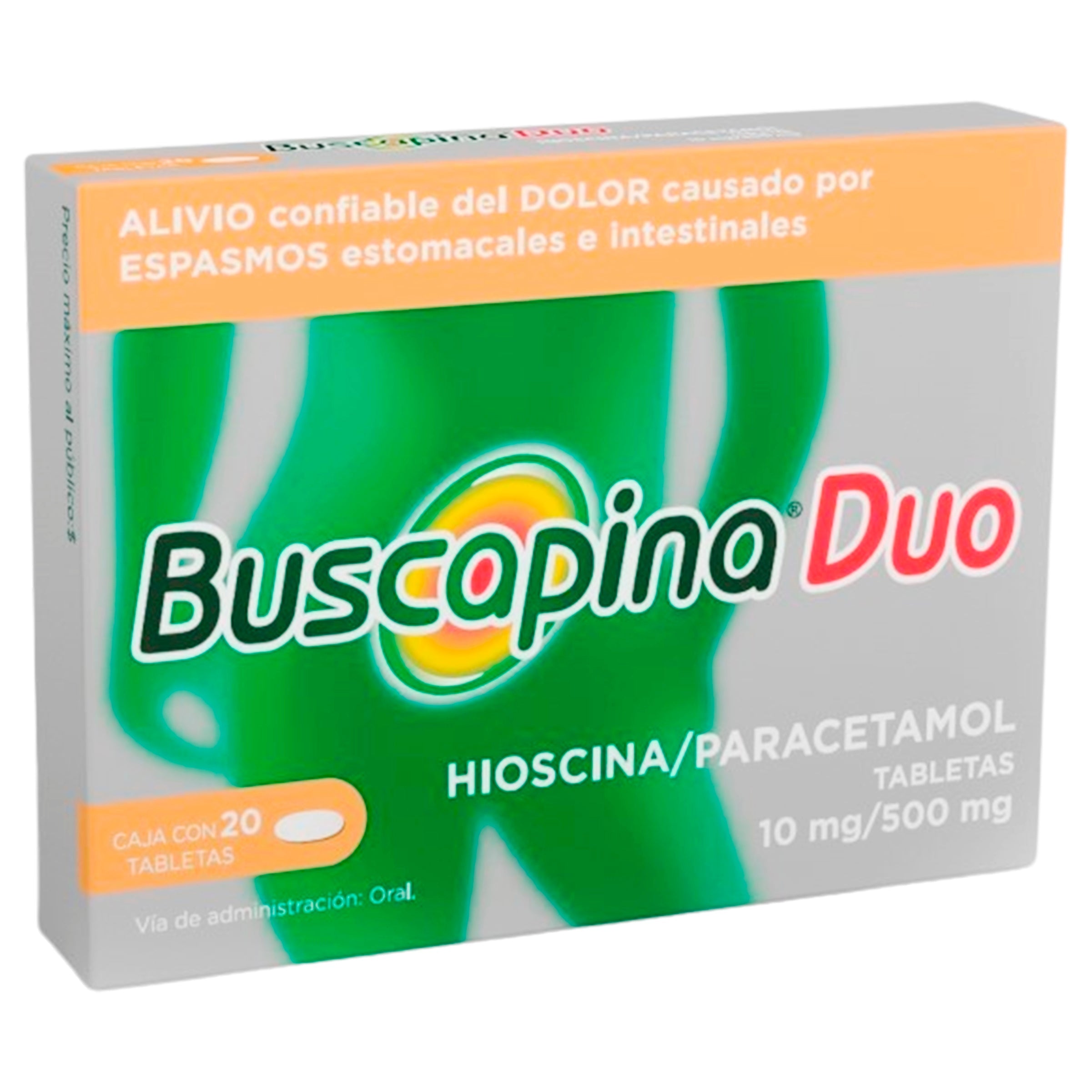 Buscapina Duo 10 / 500 Mg Con 20 Tabletas 4866 7502321440006