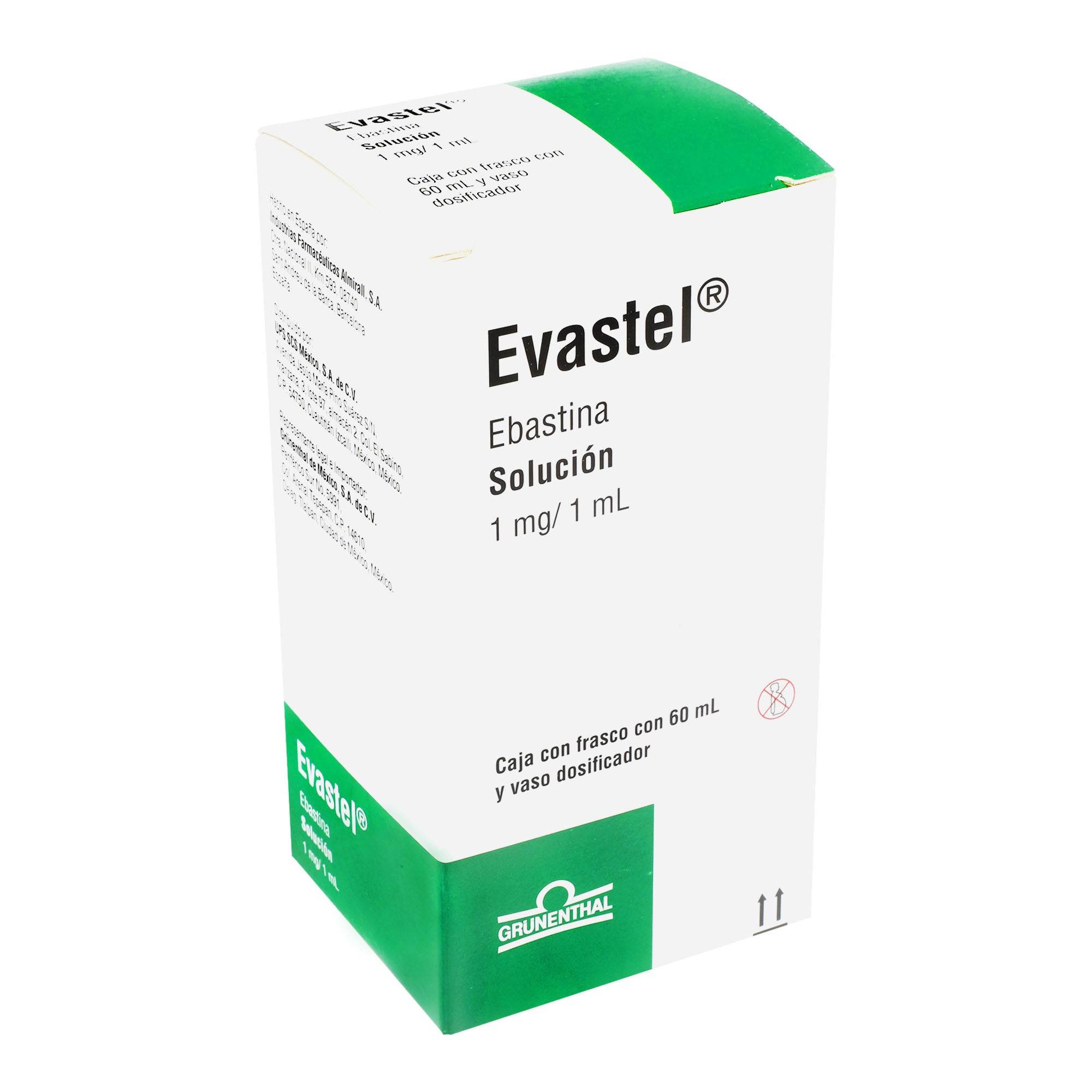 Evastel Solución 1Mg/Ml 60Ml (Ebastina) 7501289500029