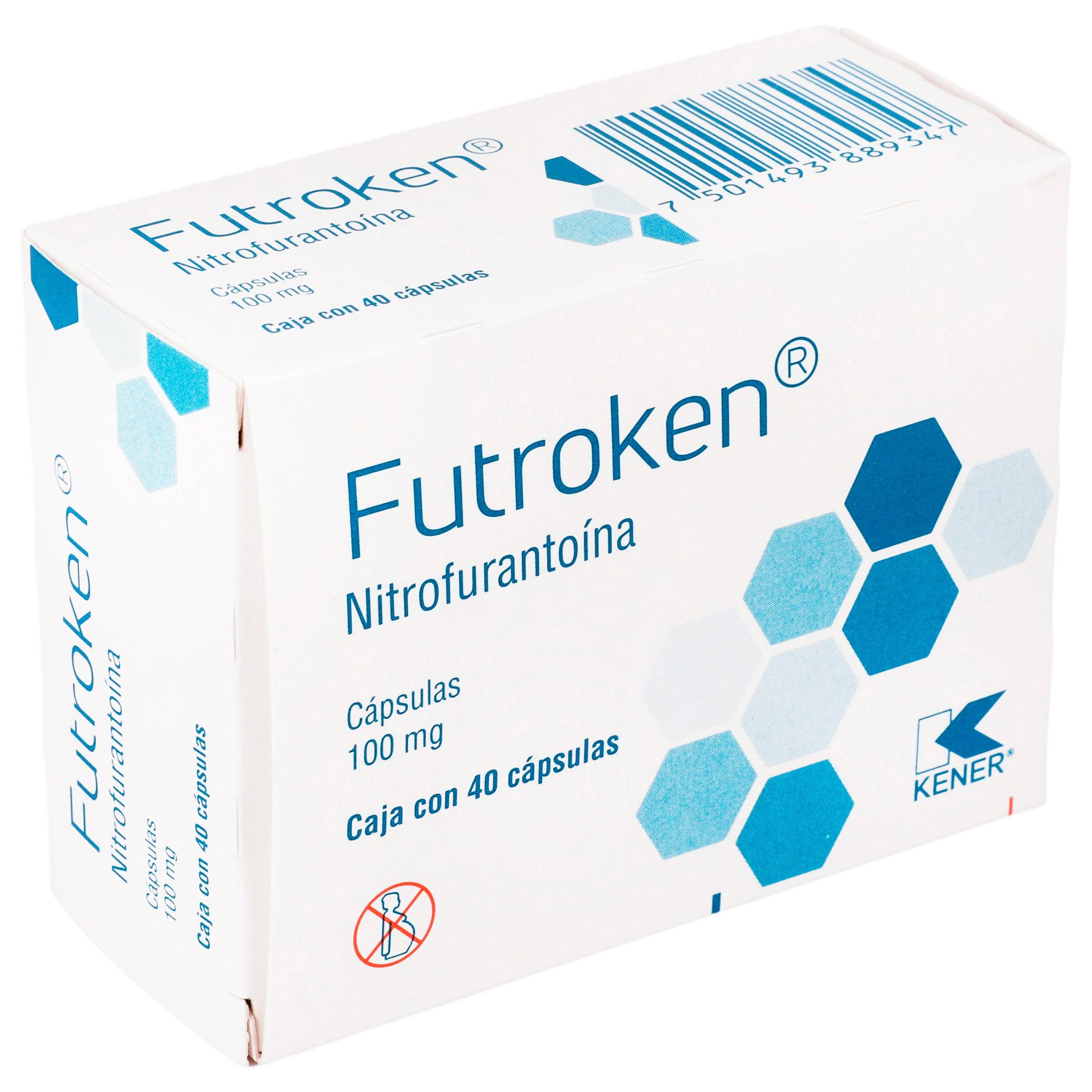 Futroken 100Mg Con 40 Capsulas (Nitrofurantoina) 7501493889347