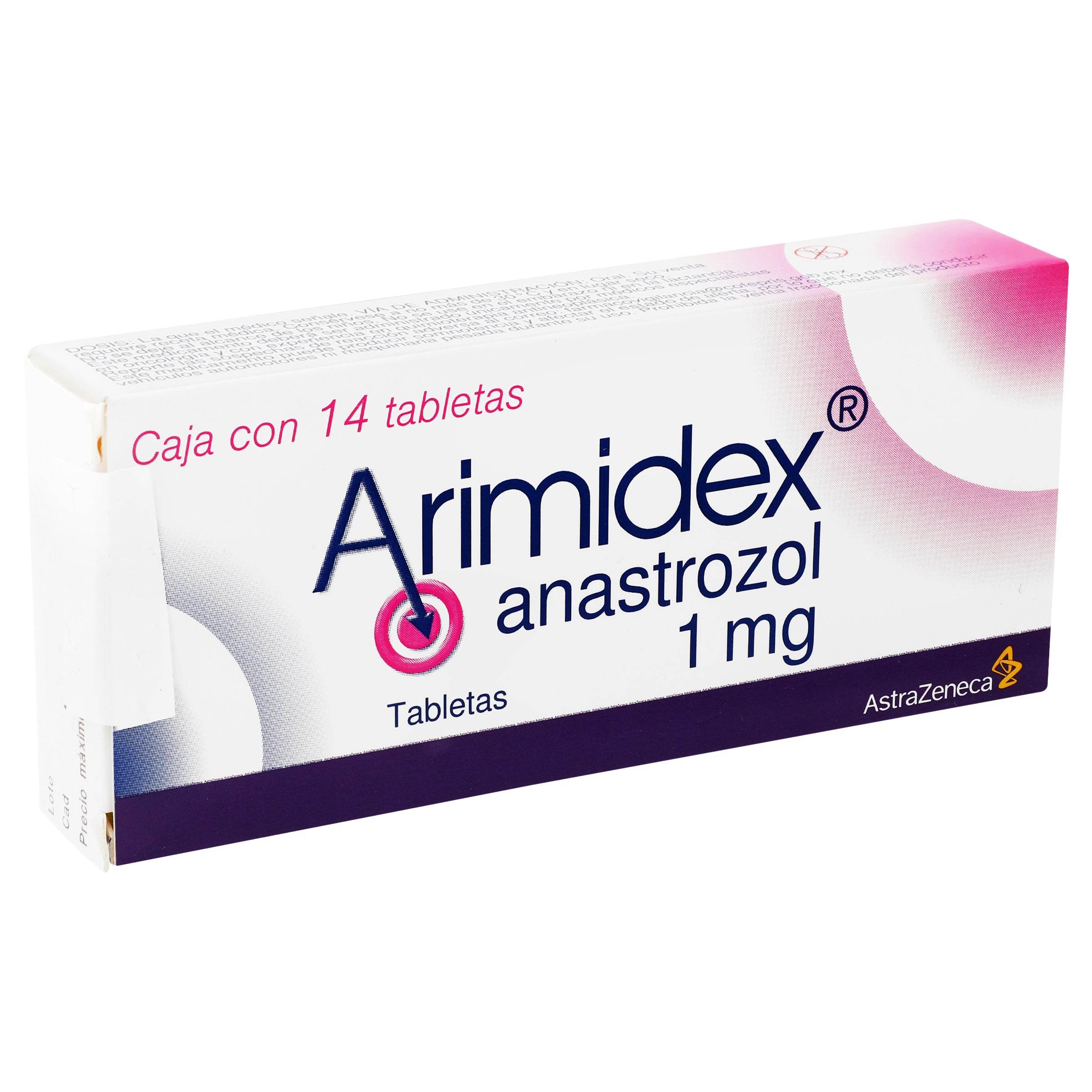 Arimidex 1Mg Con 14 Tabletas (Anastrozol) 7501324403704