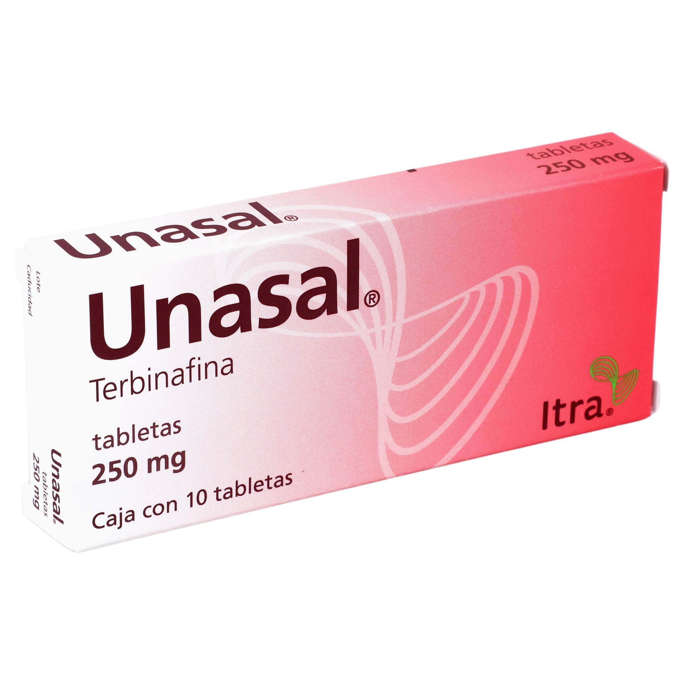 Unasal 250Mg Con 10 Tabletas (Terbinafina) 7501314701216