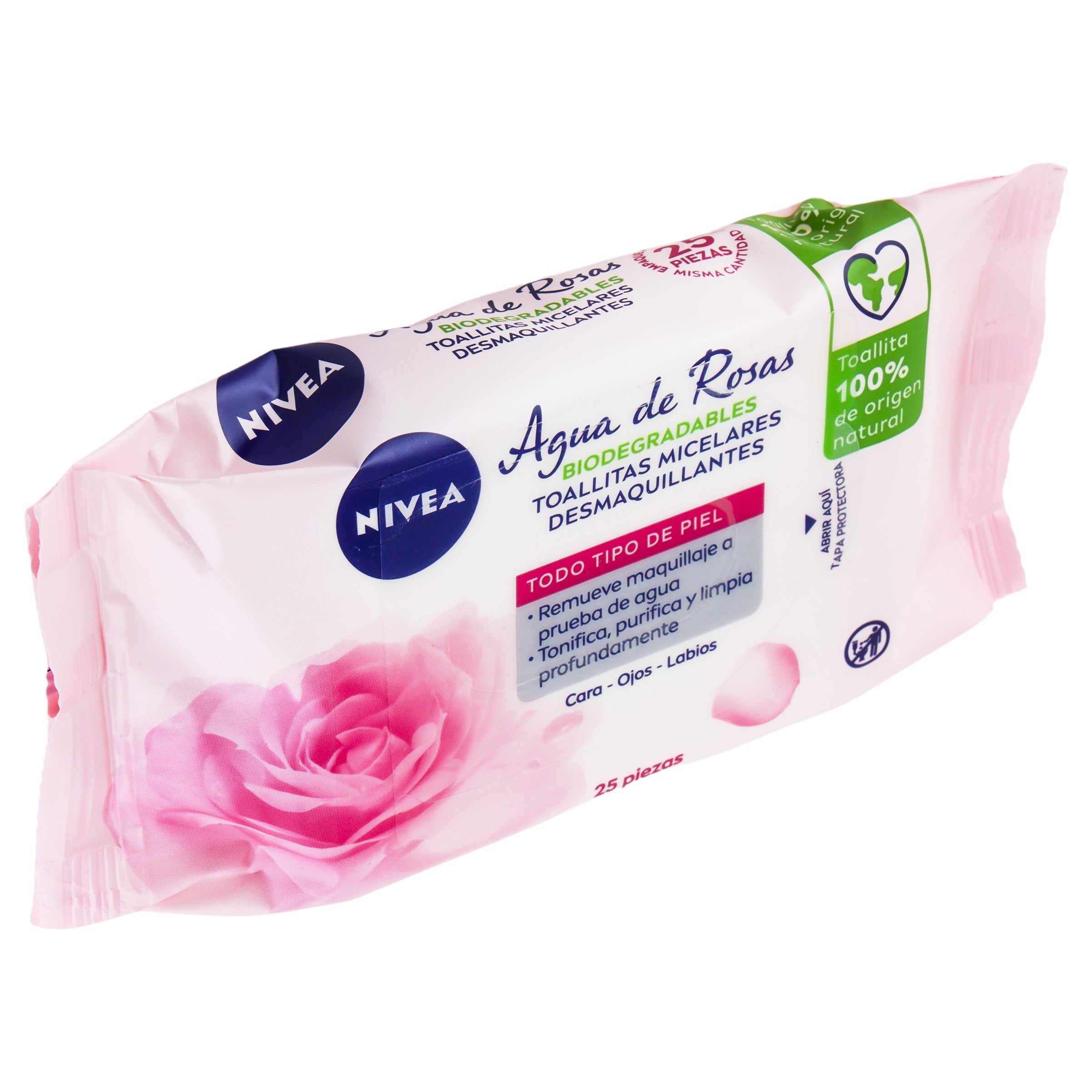 Toallitas Micelar Desmaquillantes Nivea Agua Rosas Con 25 Piezas 4005900977281