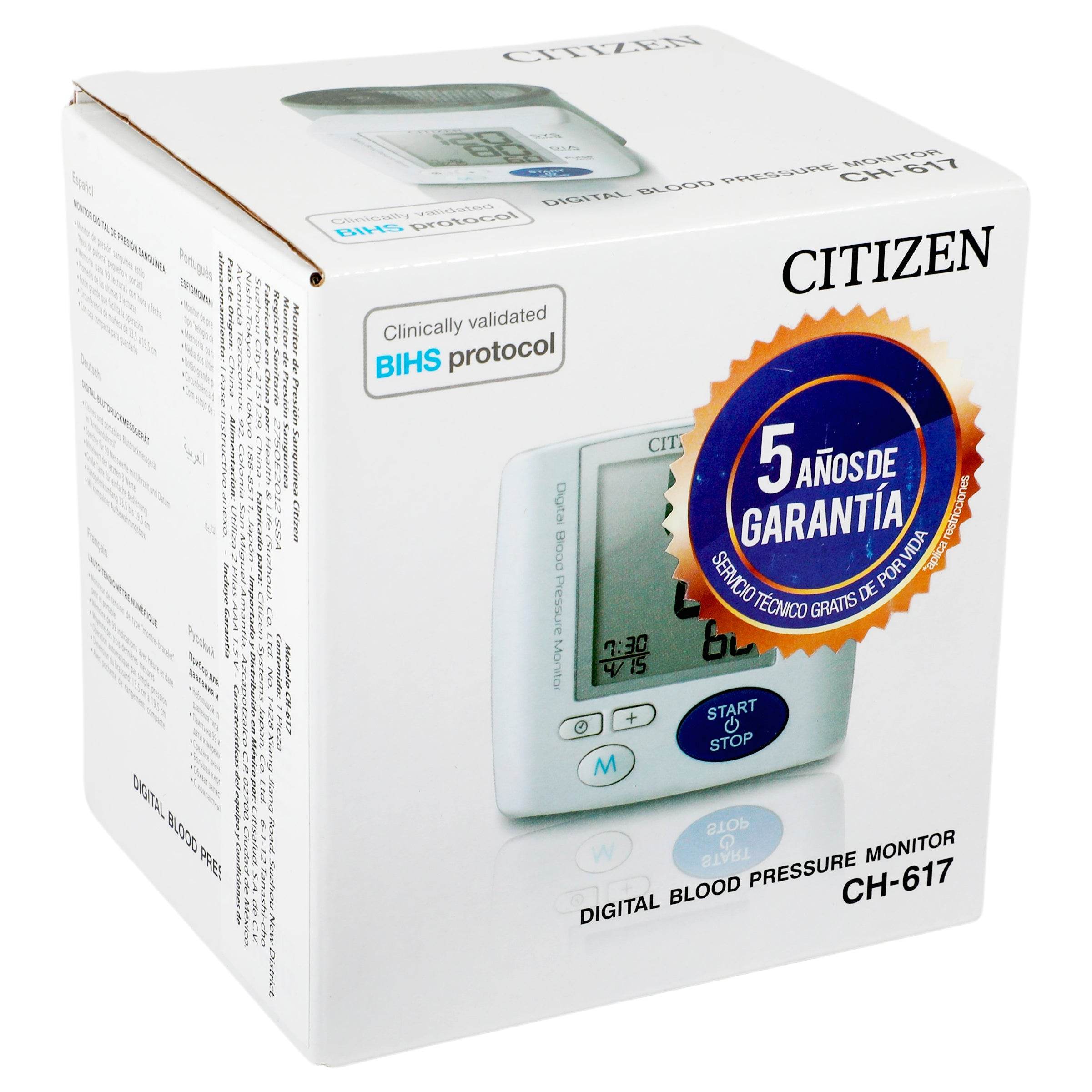 Monitor De Presión Arterial Digital Citizen Muñeca 4580193650870