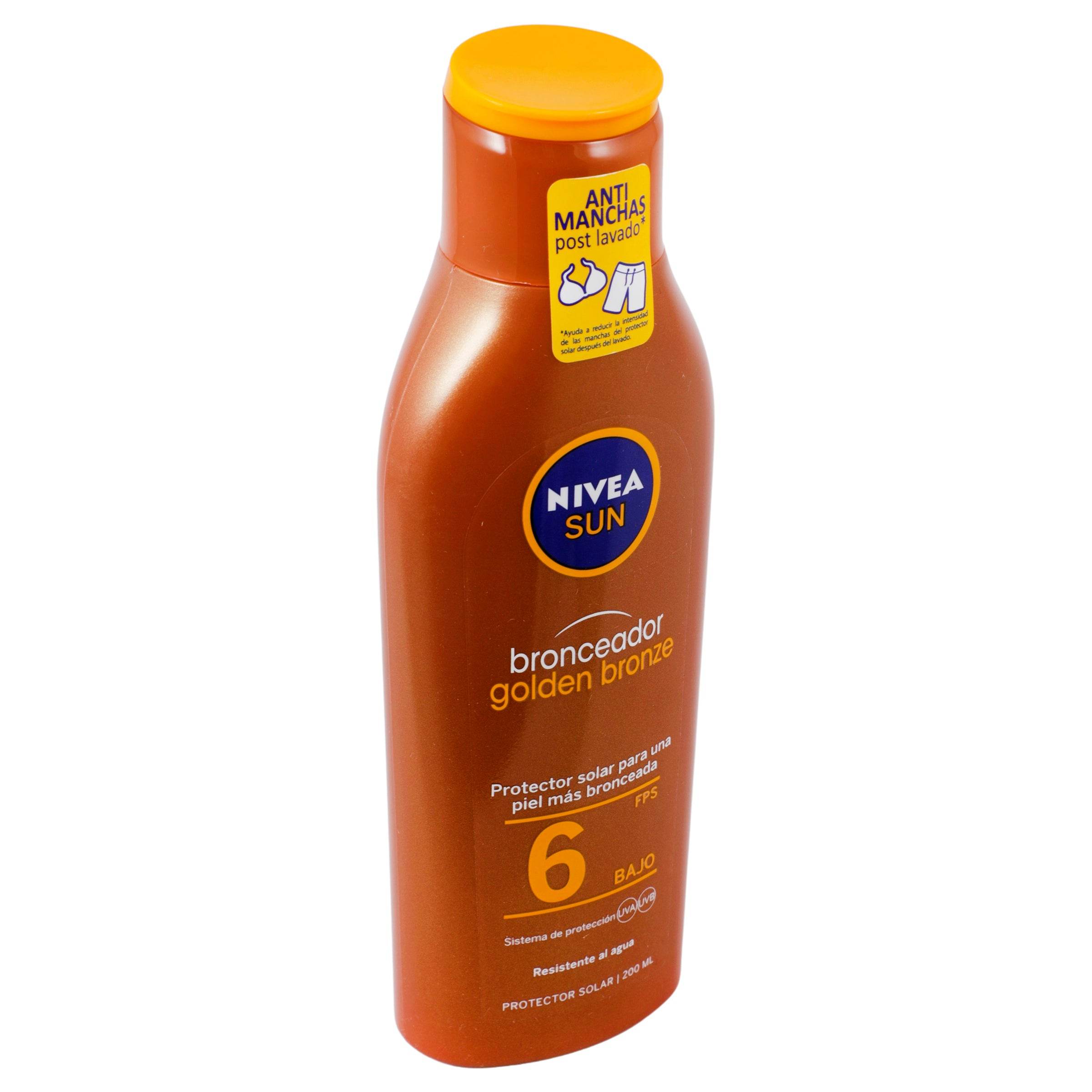 Bronceador Nivea Sun Golden Bronze Fps6 200Ml 4005808944774