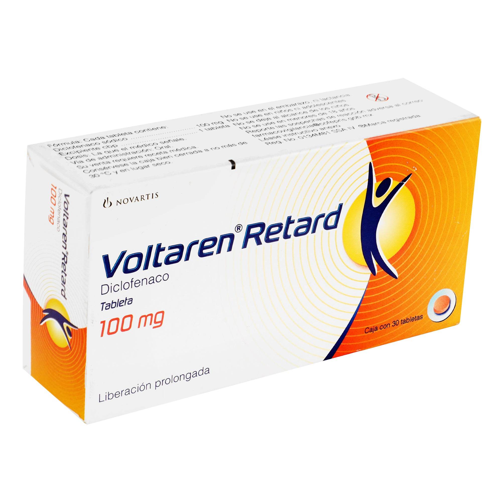 Voltaren Retard 100Mg Con 30 Tabletas (Diclofenaco) 7501094916664