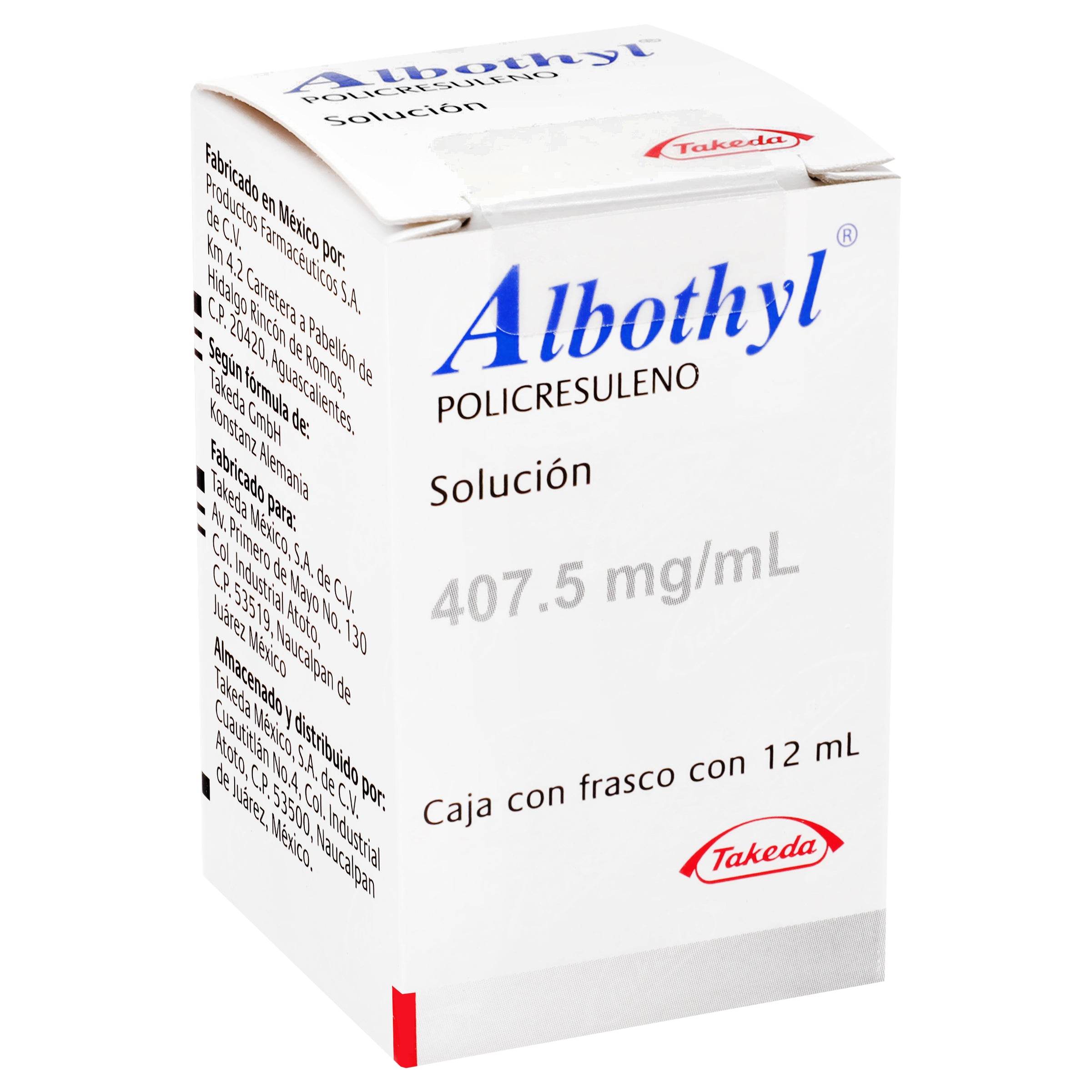 Albothyl Solución 407.5Mg/12Ml (Policresuleno) 7501092708049