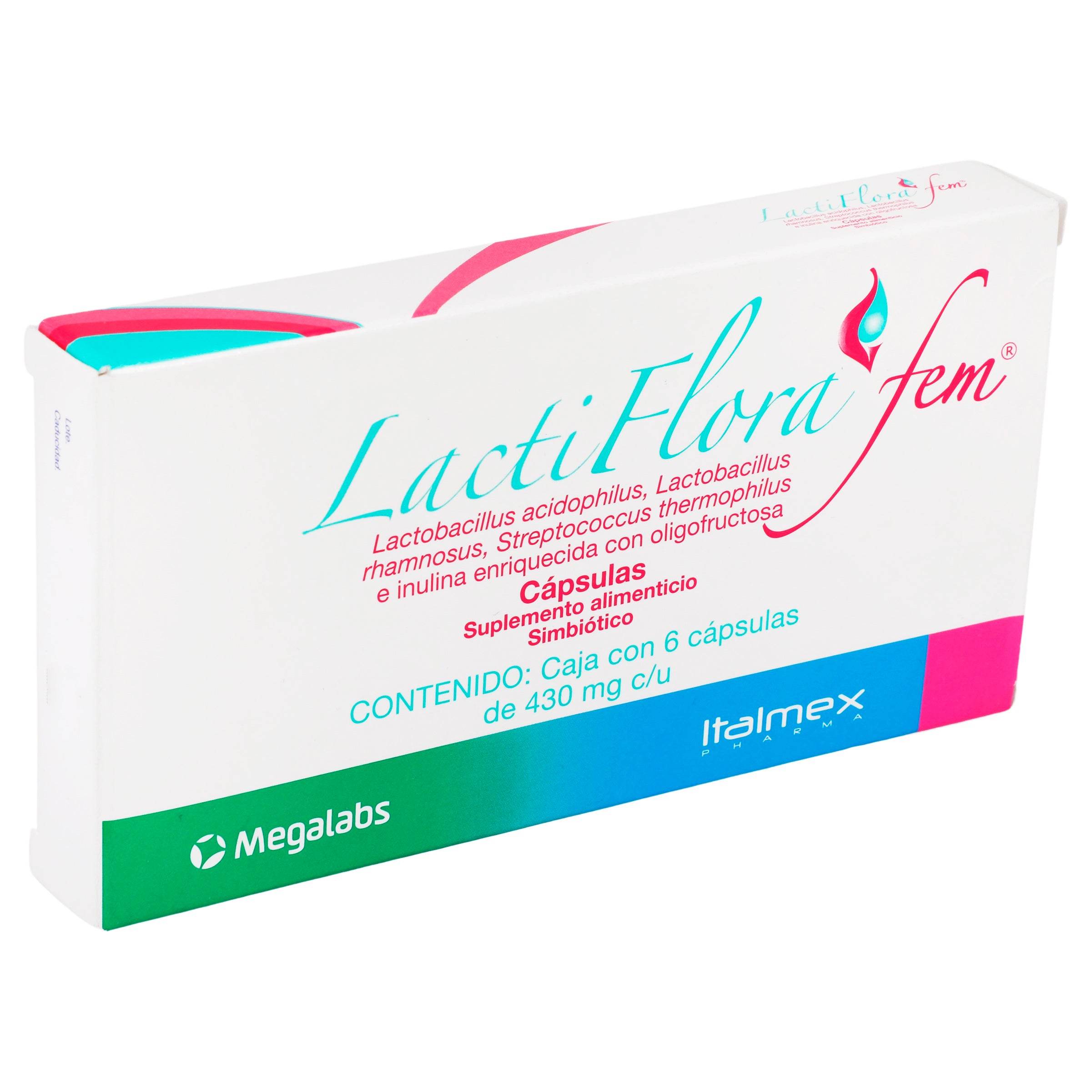 Lactiflora Fem 430Mg Con 6 Capsulas (Lactobacillus) 7501390912599