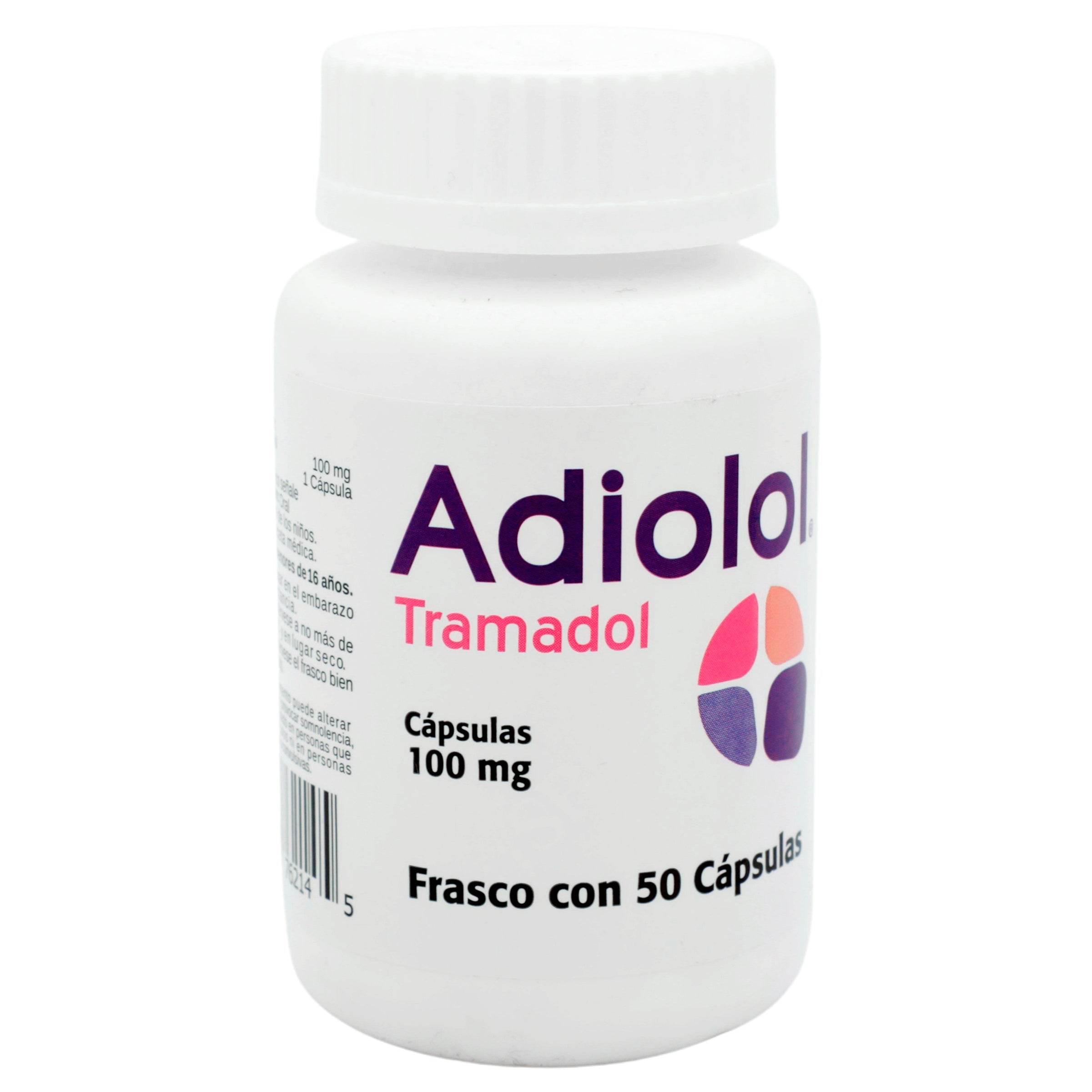 Adiolol 100Mg Con 50 Capsulas (Tramadol) 725742762145