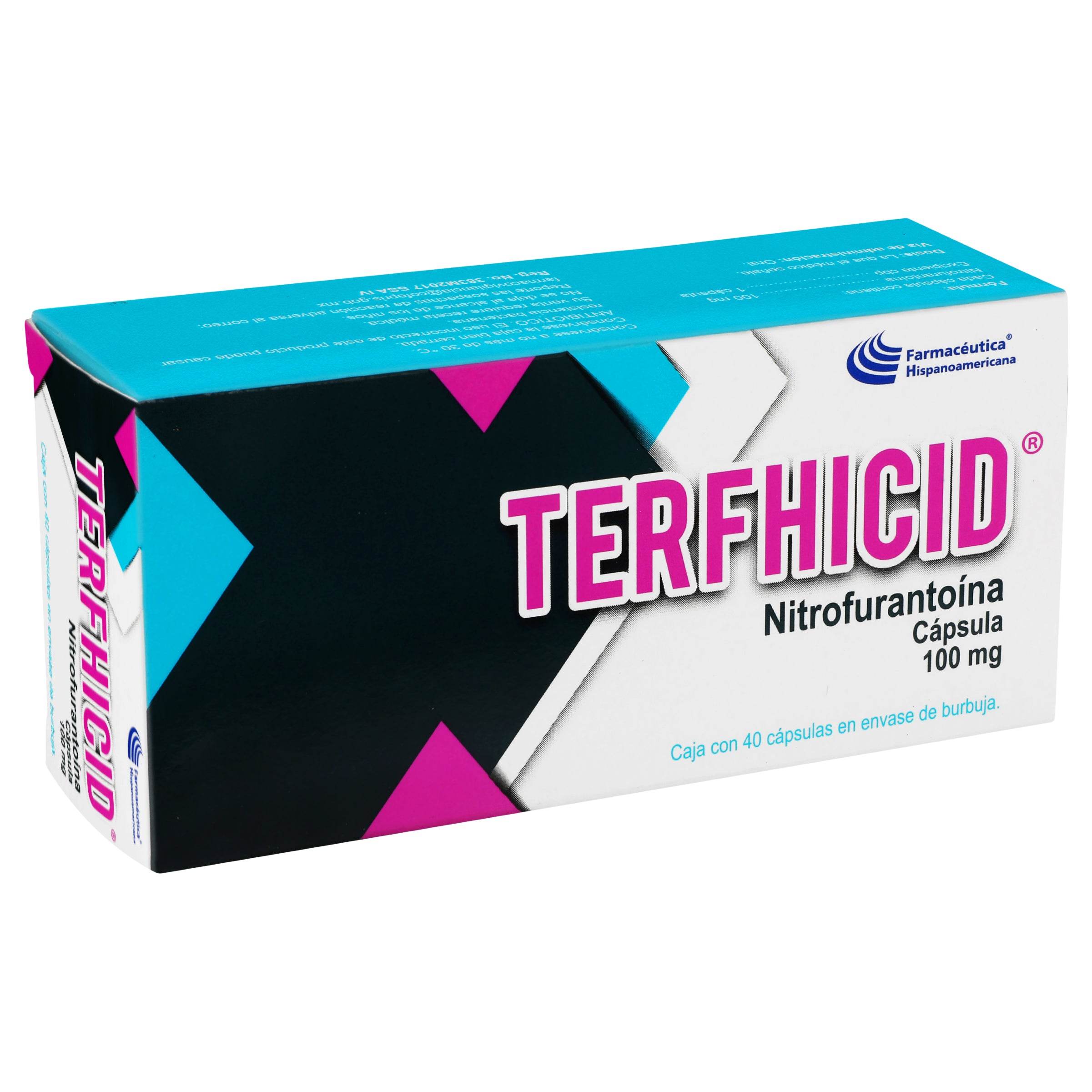 Terfhicid (Nitrofurantoina) Capsulas 100Mg Con 40 7502213042325