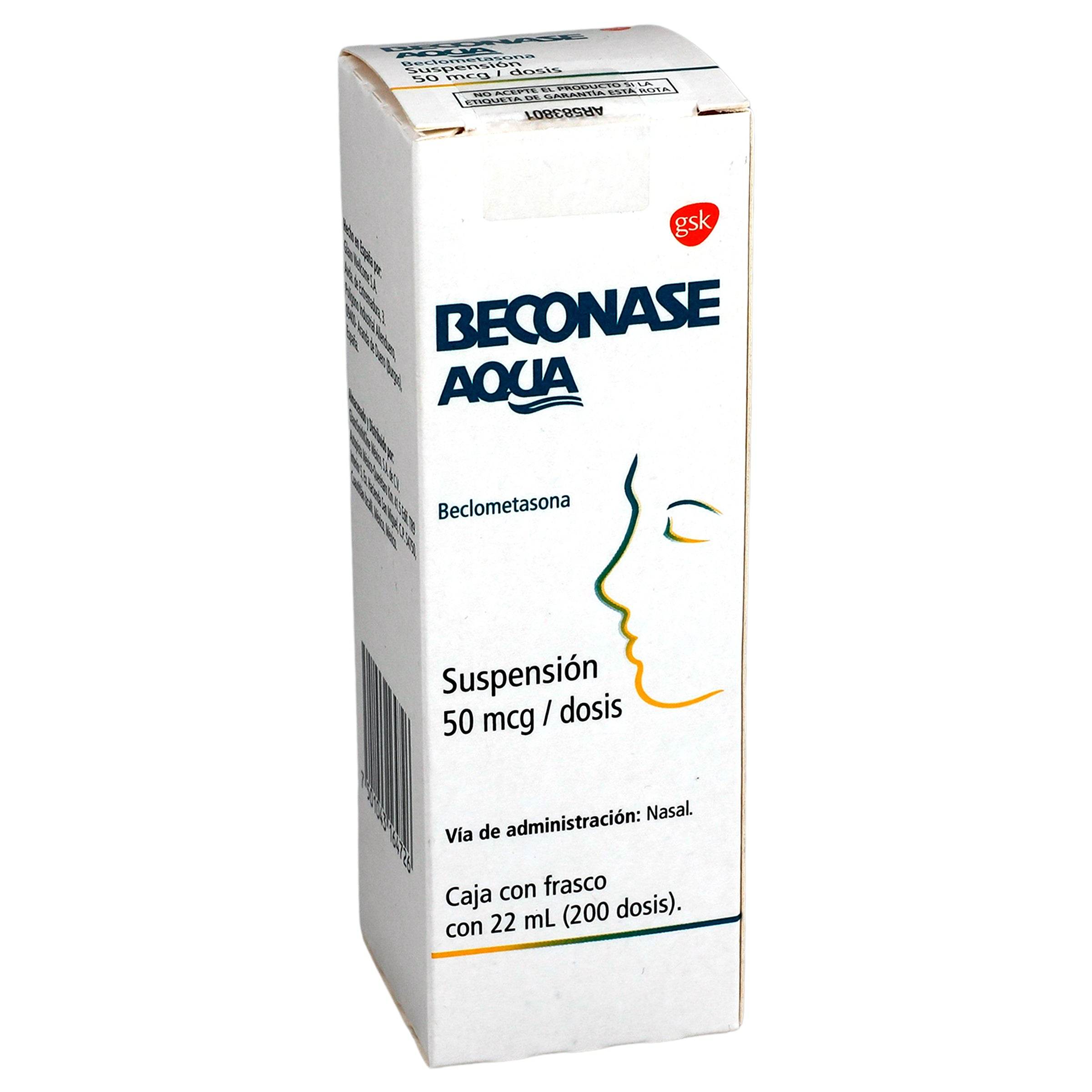 Beconase Aqua Suspensión 50Mcg 200D (Beclometasona) 7501043164726