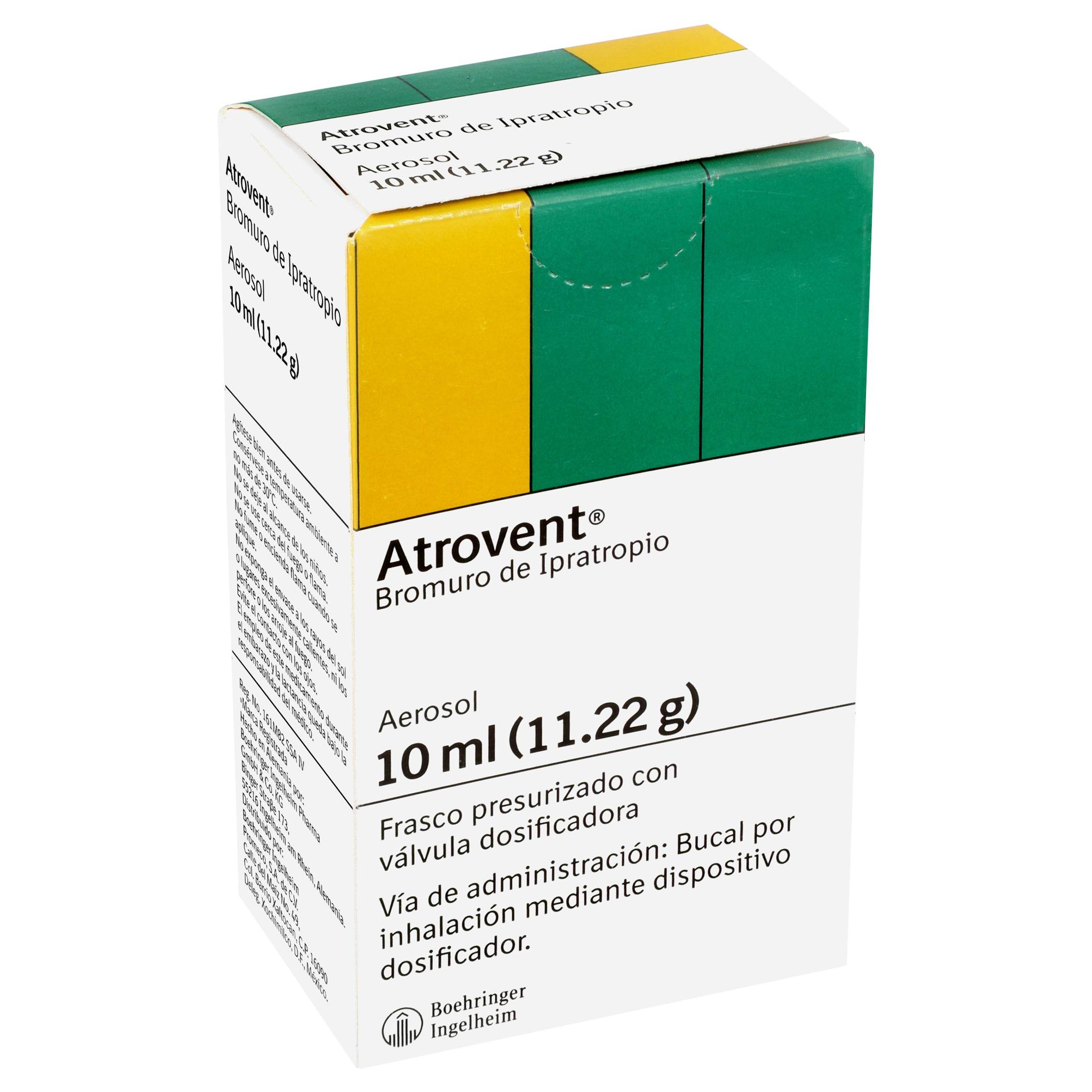 Atrovent Aerosol 11.2G/10Ml Con 1 (Bromuro De Ipatropio) 7501037901030