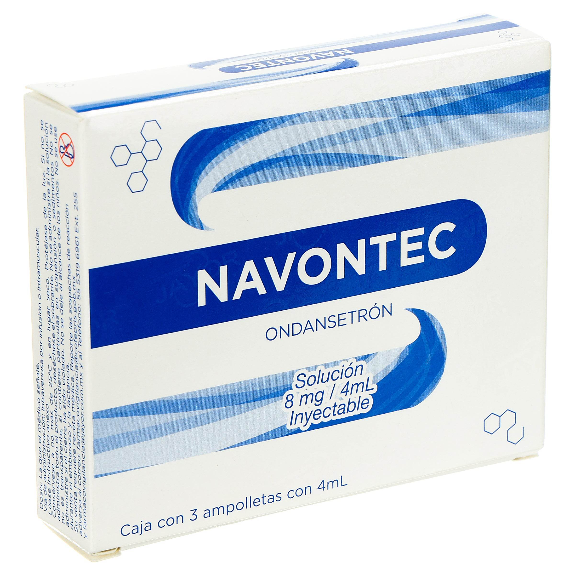 Navontec 8Mg/4Ml Con 3 Ampulas (Ondansetron) 7506022315038