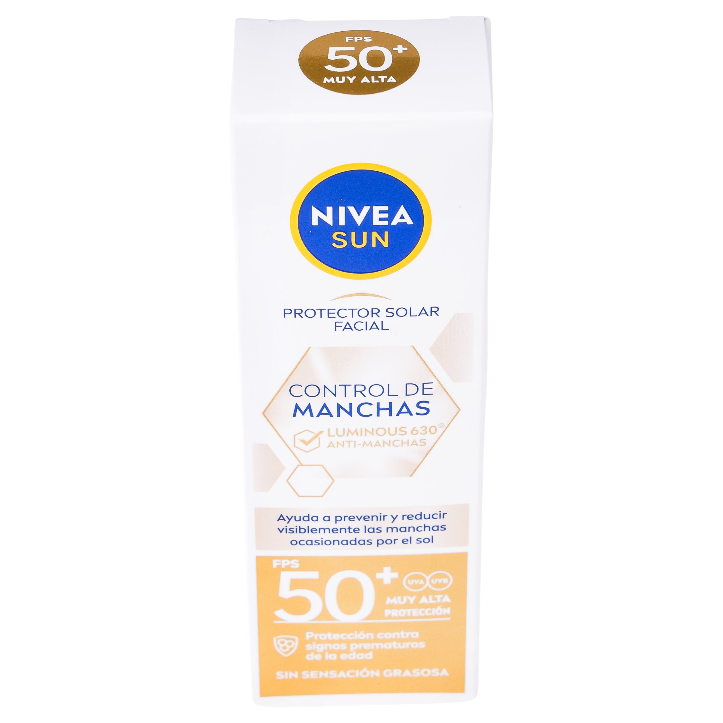 Bloqueador Nivea Sun Control De Manchas Luminous 630 Fps 50 40 Ml 4006000064918