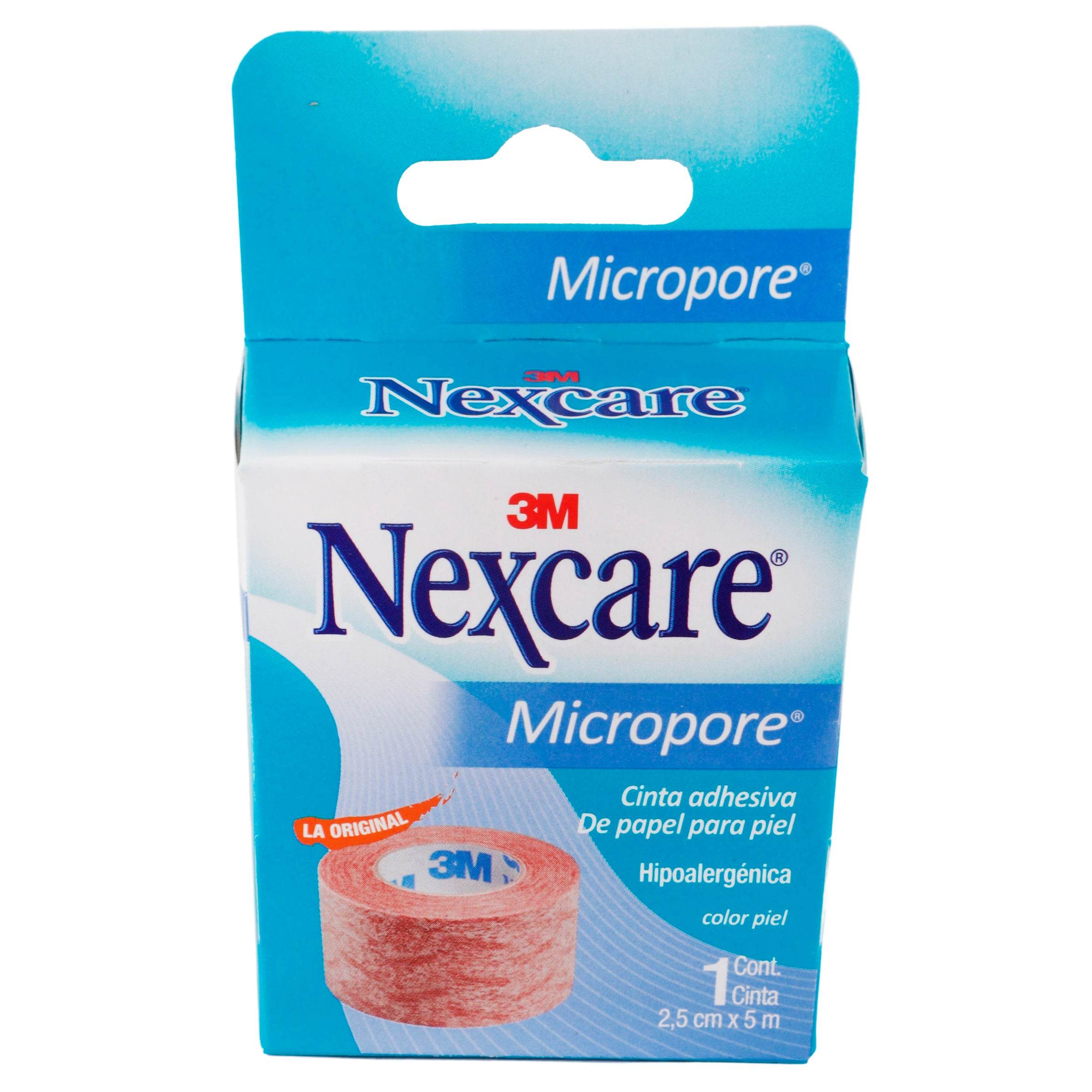 Cinta Microporosa Nexcare Piel 2.5X5Cm 7501023104223