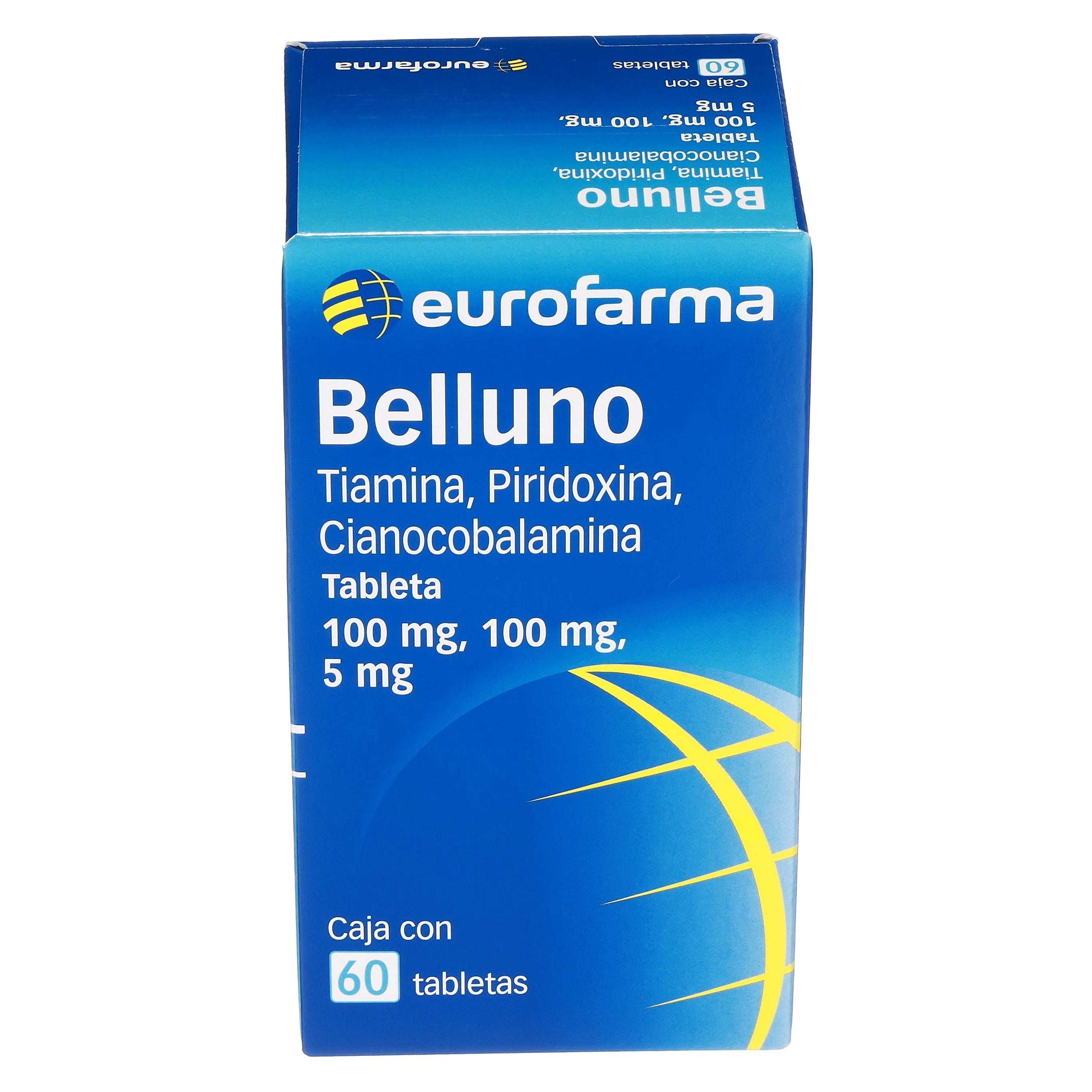 Belluno 100 / 100 / 5 Mg Con 60 Tabletas 7891317030520