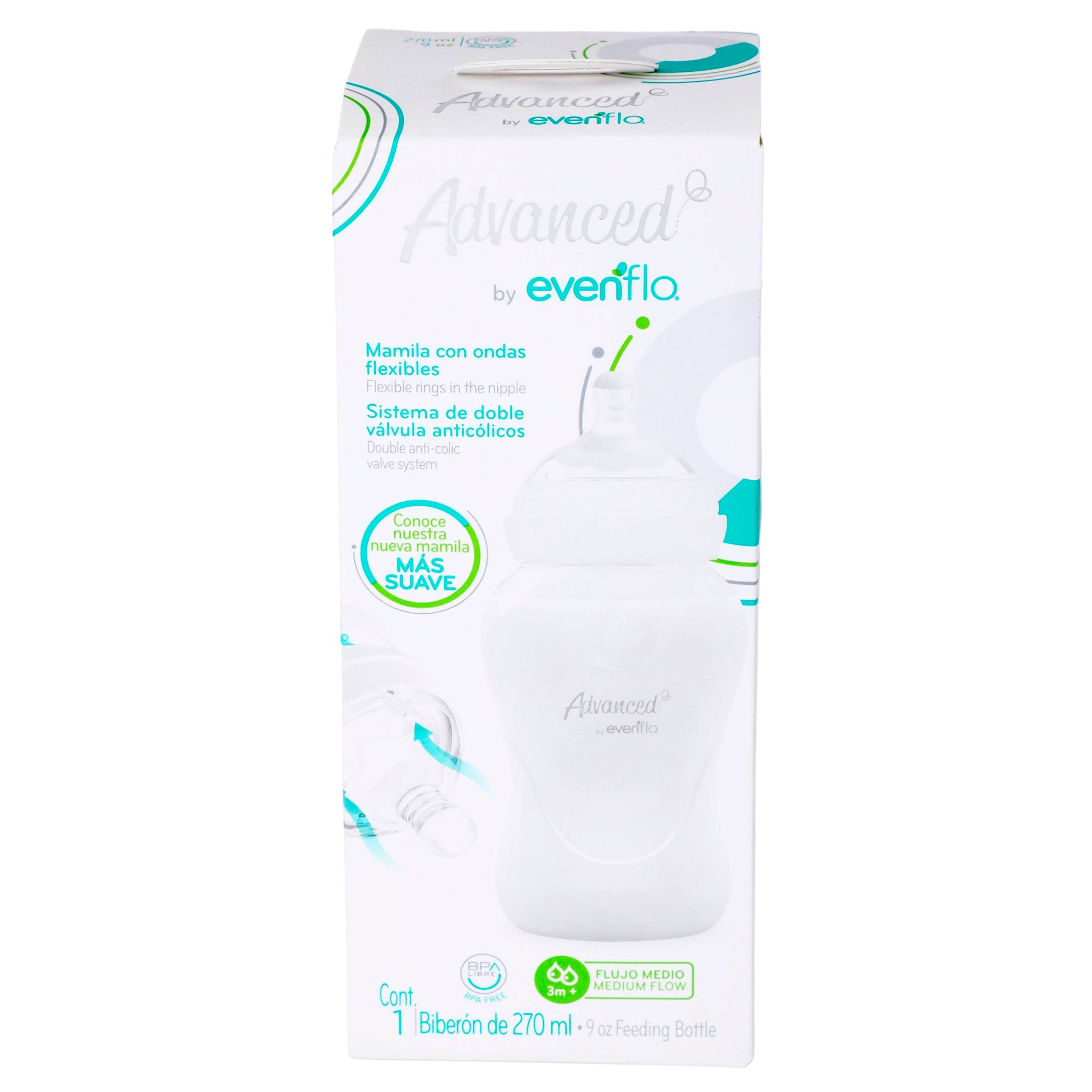 Biberon Advance Flujo Medio 9Oz Avent 7501027511263