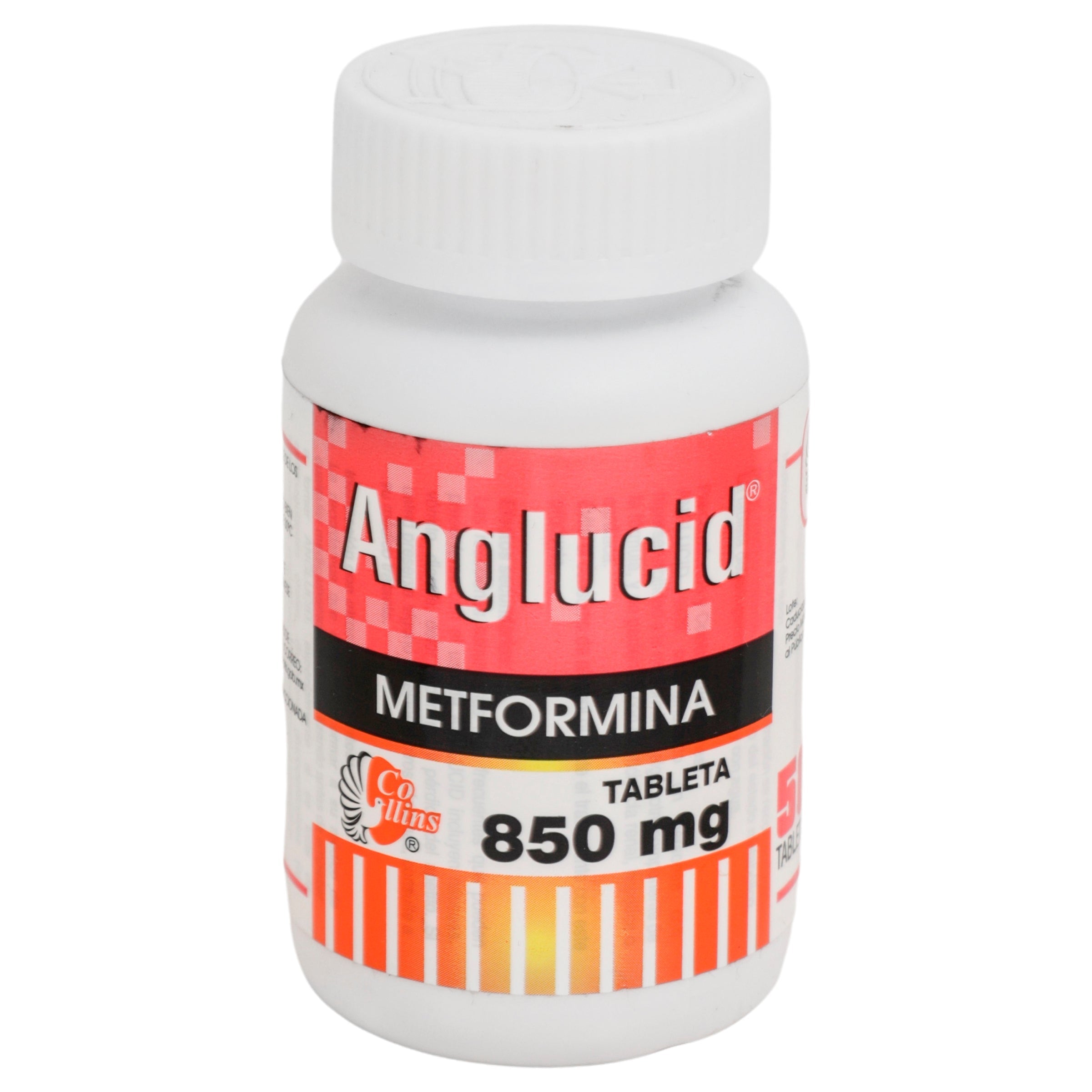 Metformina 850 Mg Con 50 Tabletas Anglucid 780083141868