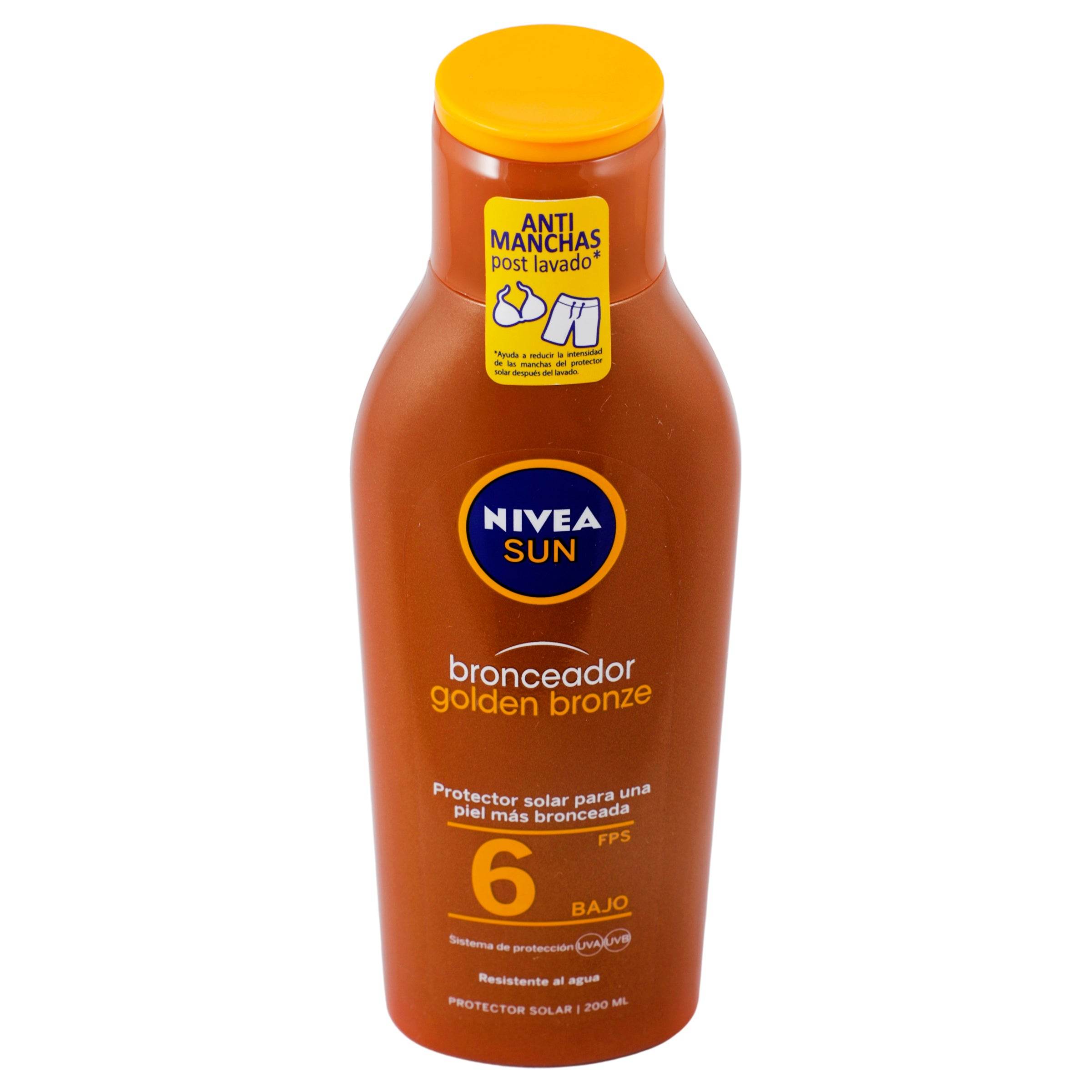 Bronceador Nivea Sun Golden Bronze Fps6 200Ml 4005808944774
