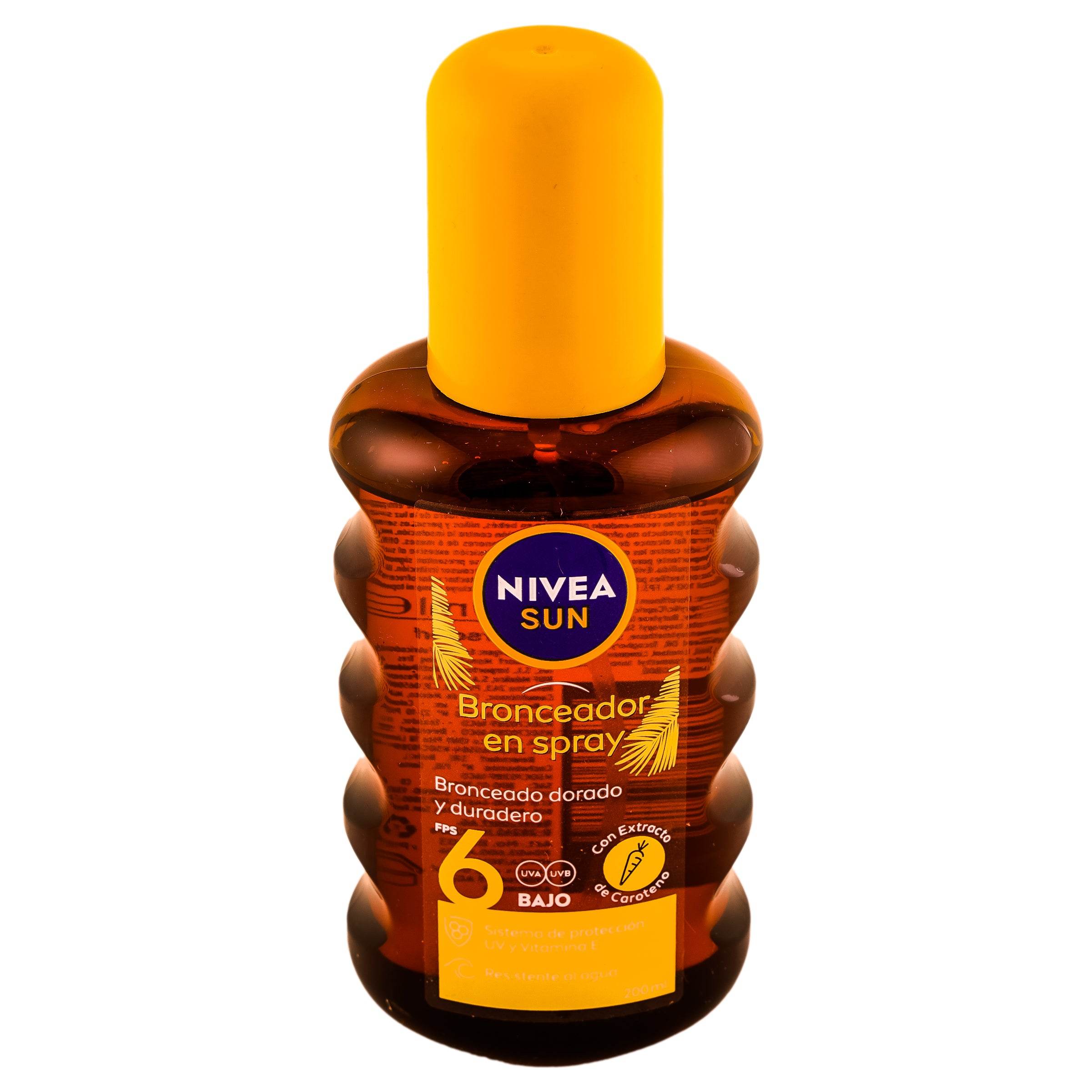 Bronceador Nivea Sun Fps6 Spray 200Ml 4005900263216
