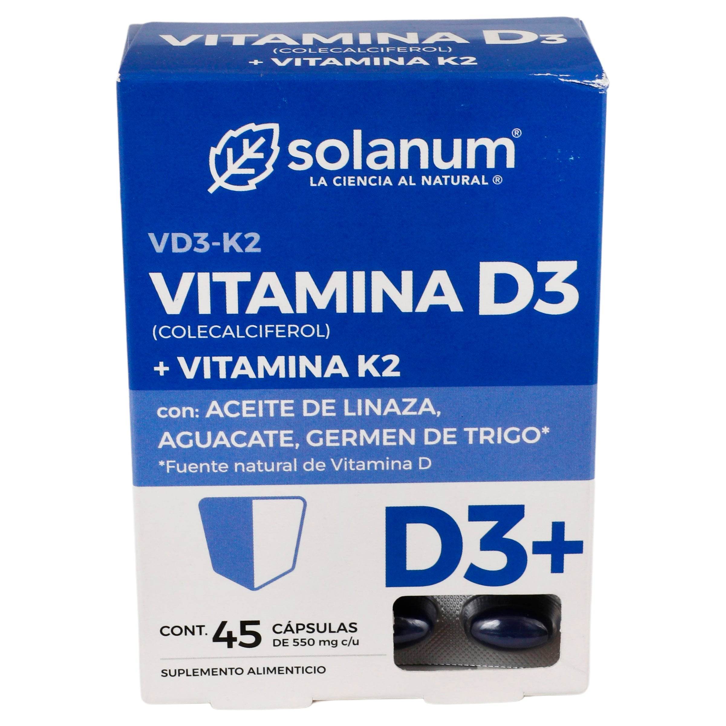 Solanum (Colecalciferol/Vitamina K) Capsulas Con 45 7503023641913
