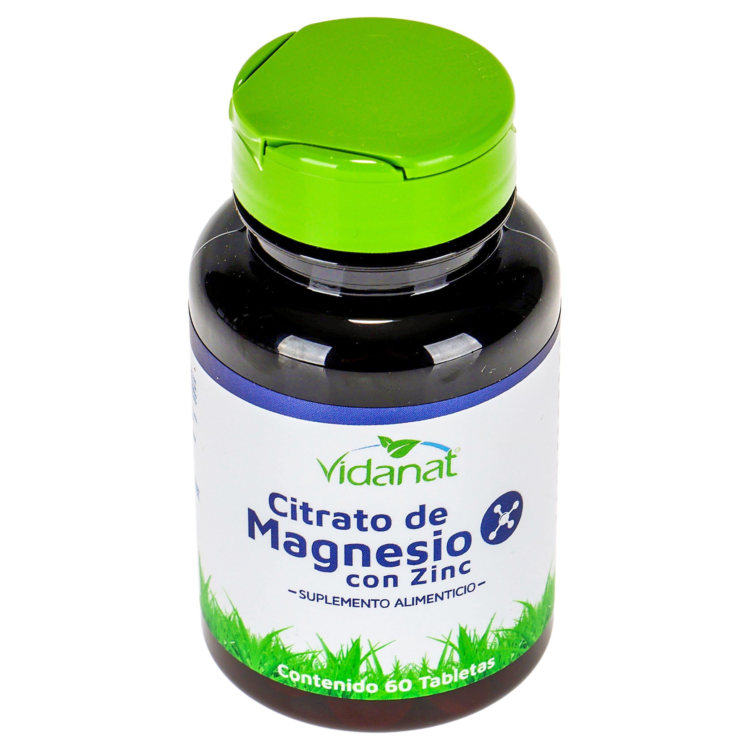Citrato De Magnesio Con Zinc Con 60 Tabletas Suplemento Alimenticio 7501060806371