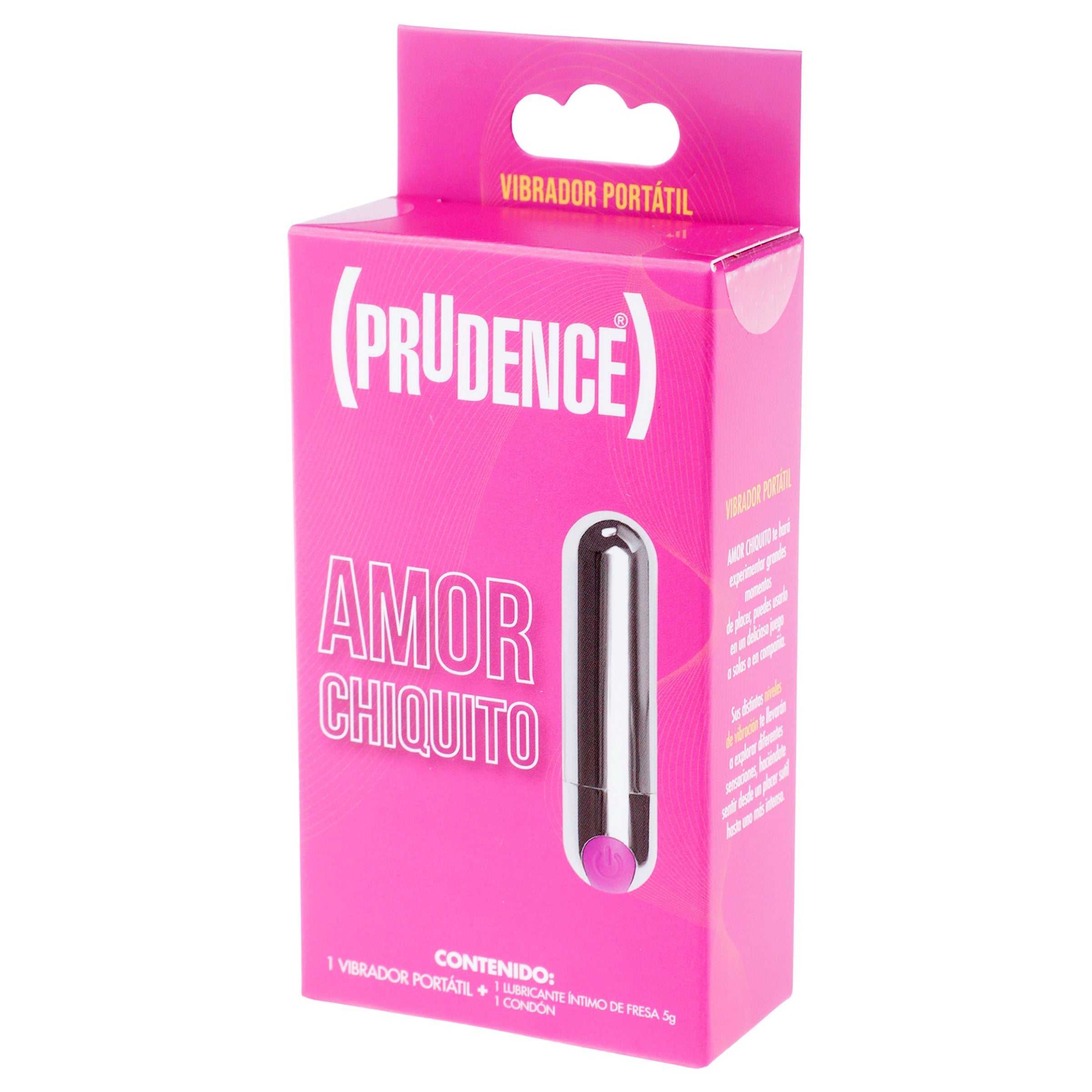 Vibrador Prudence +Lubricante +Preservativo 7502214980381