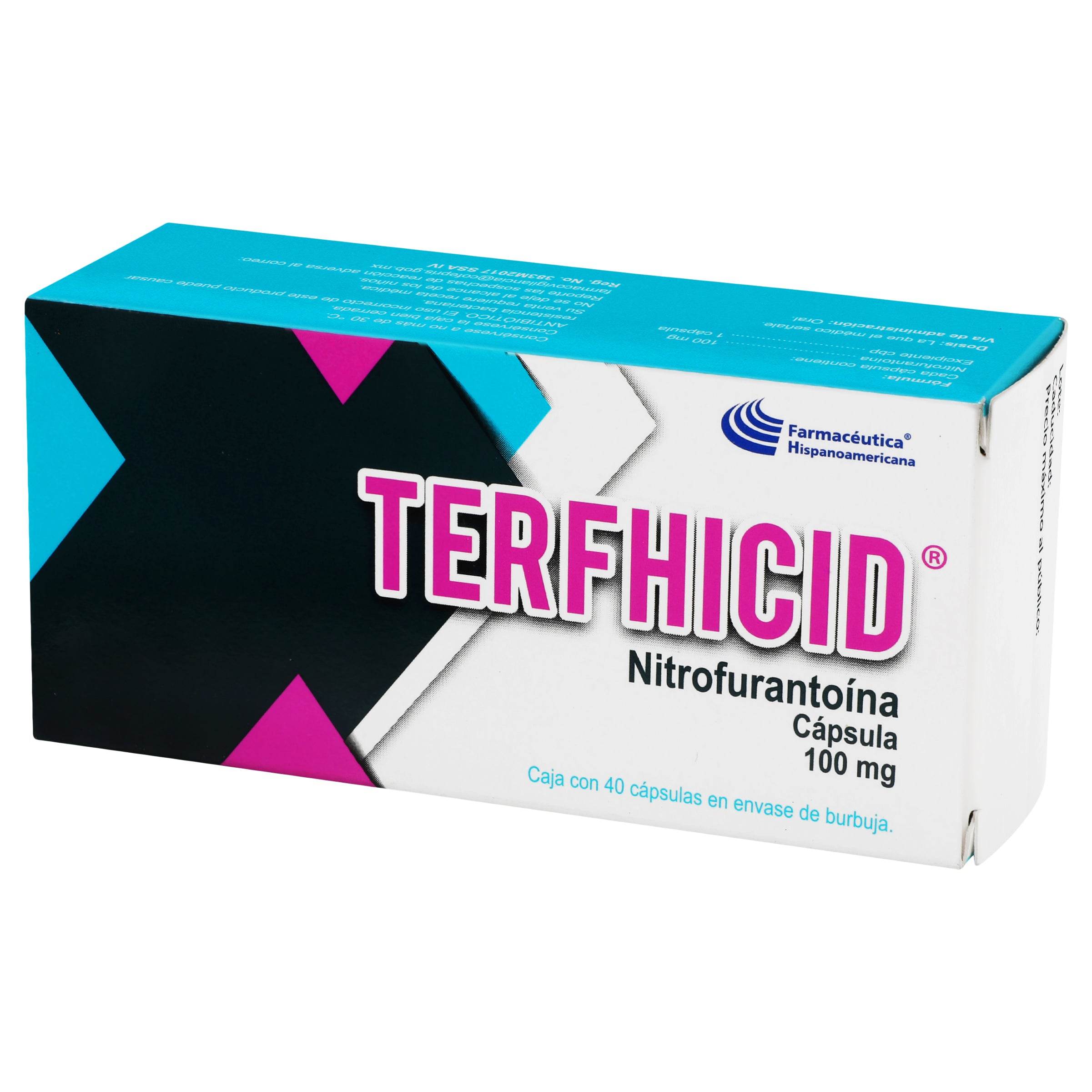 Terfhicid (Nitrofurantoina) Capsulas 100Mg Con 40 7502213042325