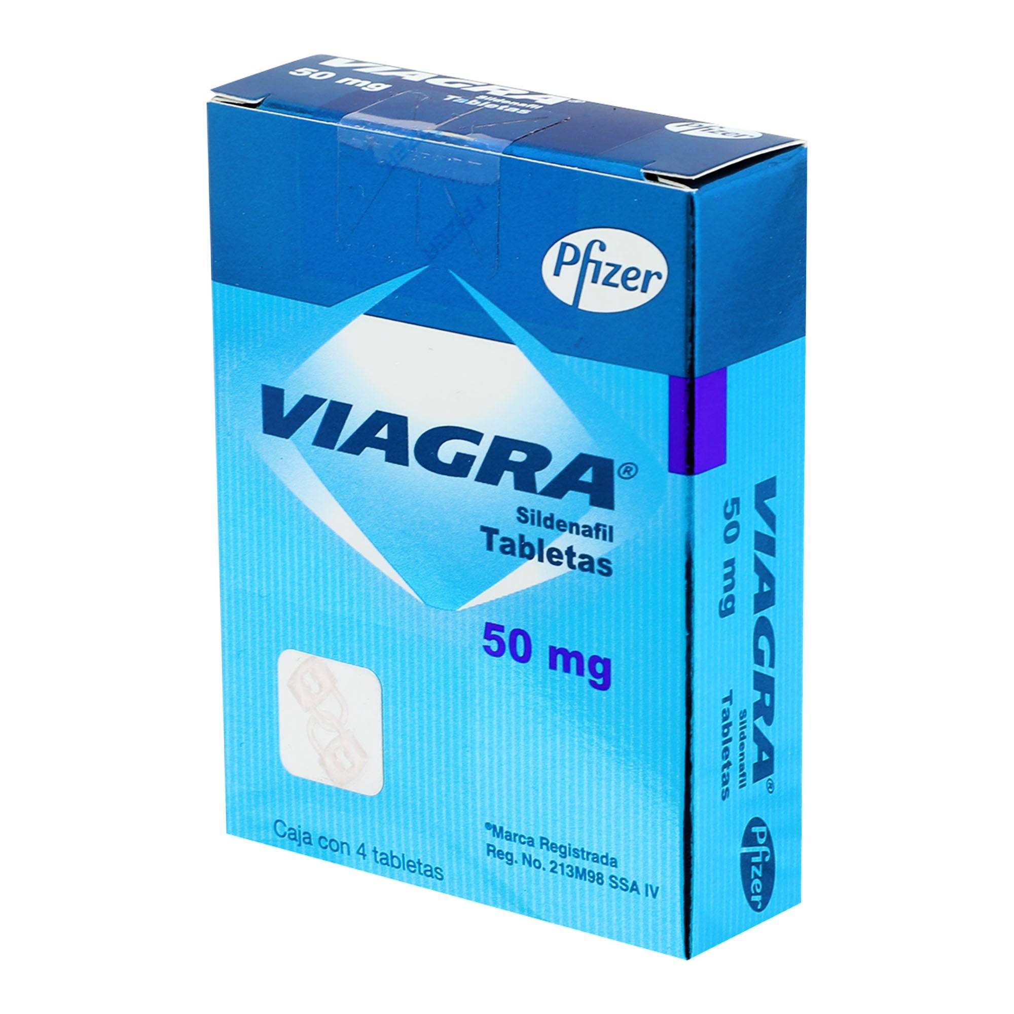Viagra 50Mg Con 4 Tabletas (Sildenafil) 7501287688217