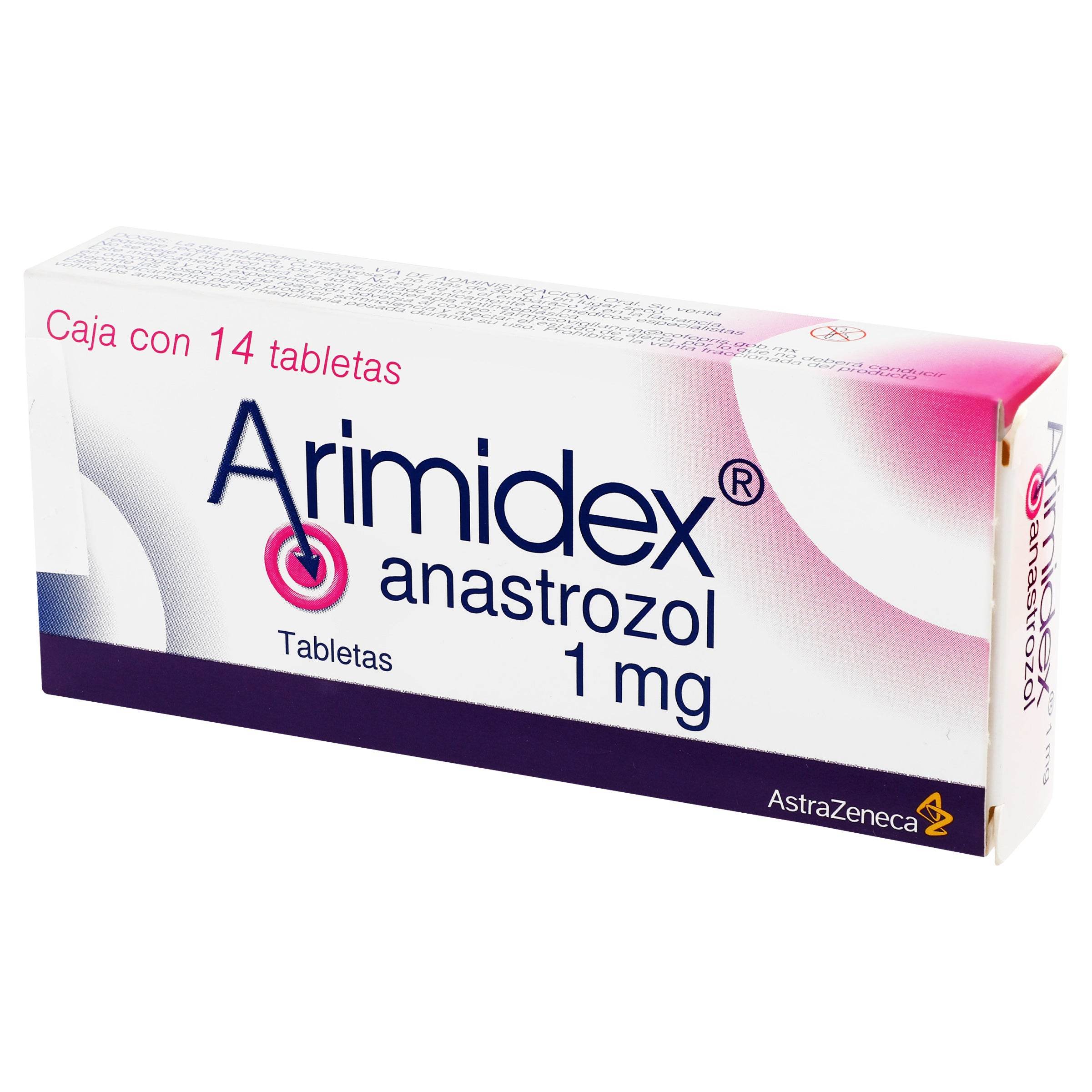 Arimidex 1Mg Con 14 Tabletas (Anastrozol) 7501324403704