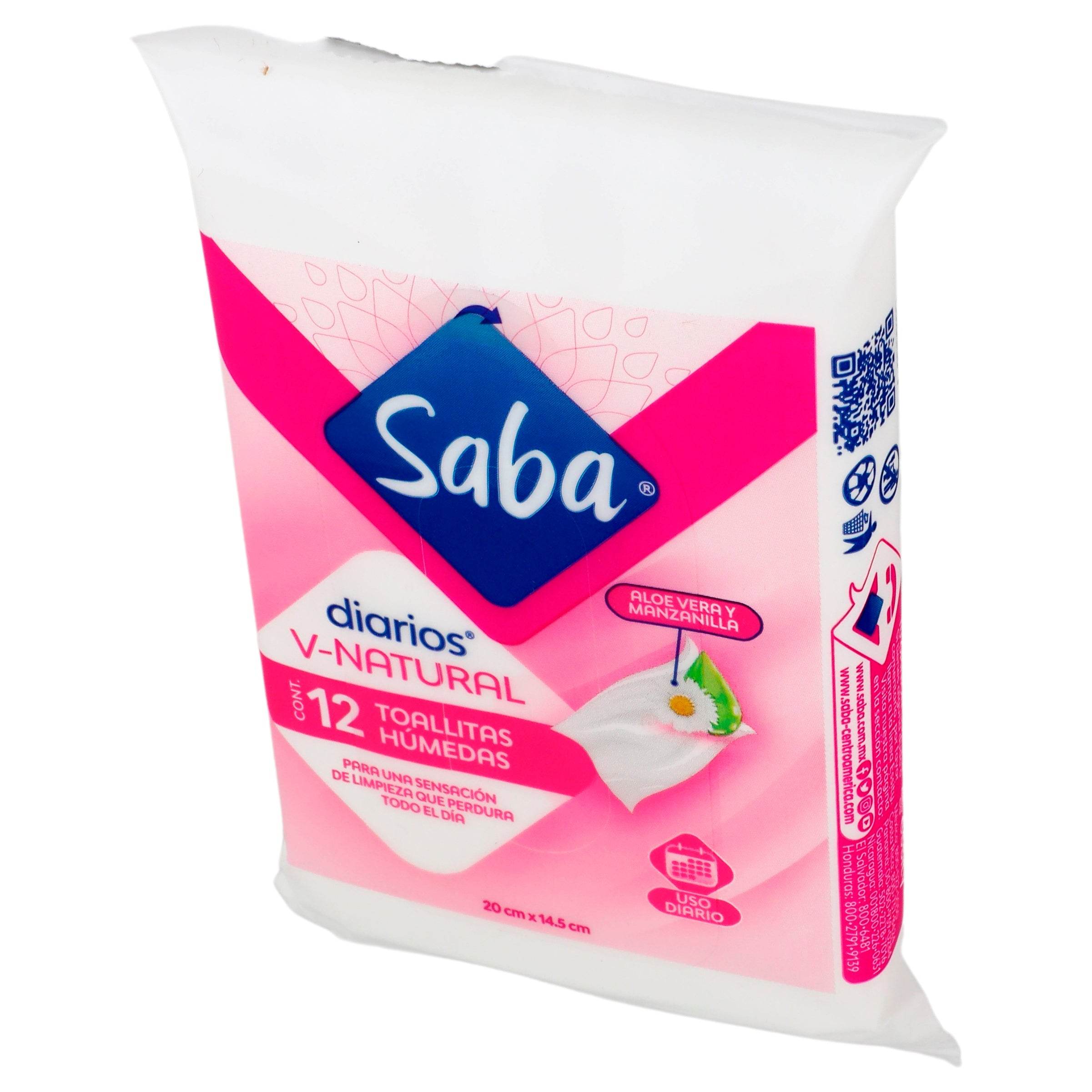 Toallitas Humedas Saba Con 12 7501019032455