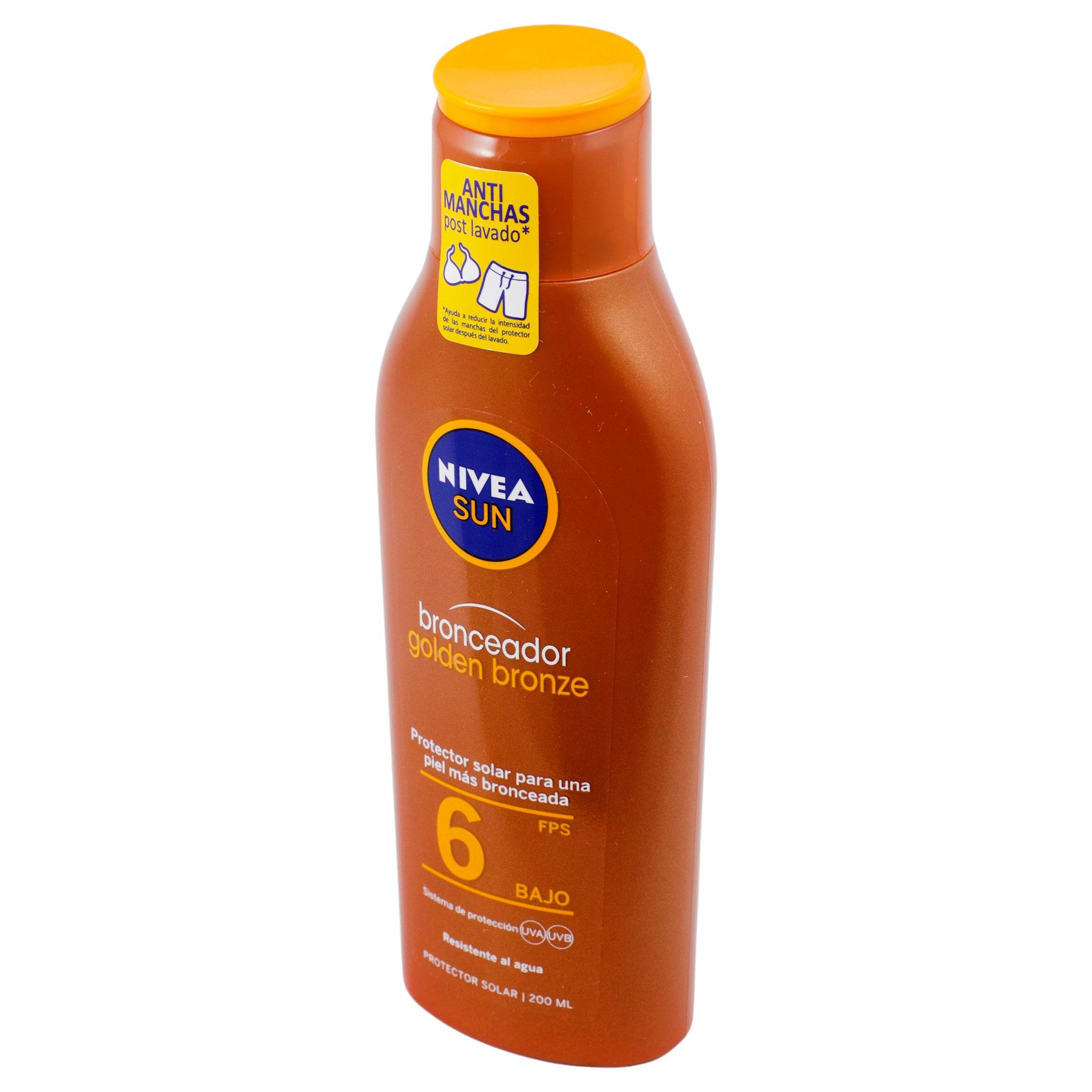 Bronceador Nivea Sun Golden Bronze Fps6 200Ml 4005808944774