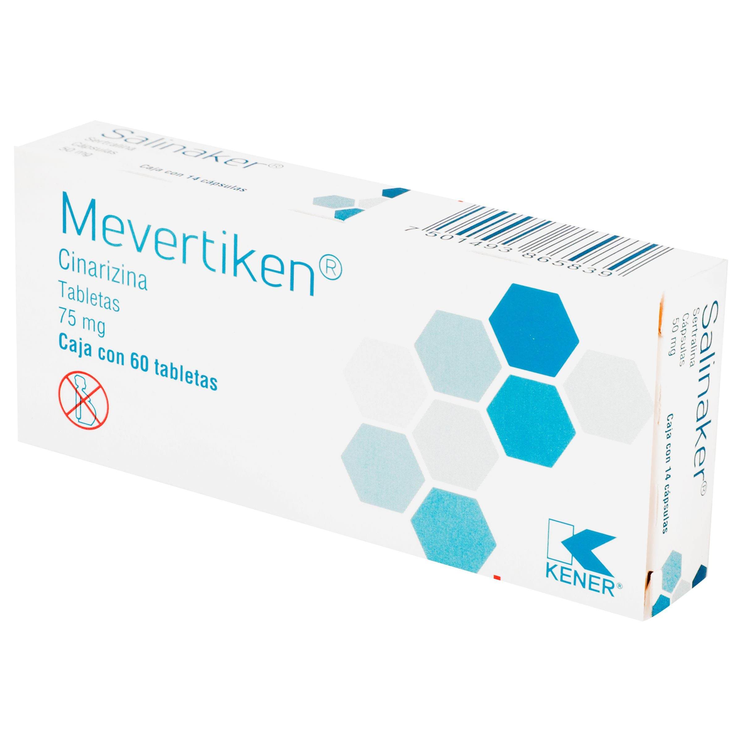 Salinaker 50Mg Con 14 Capsulas (Sertralina) 7501493865839