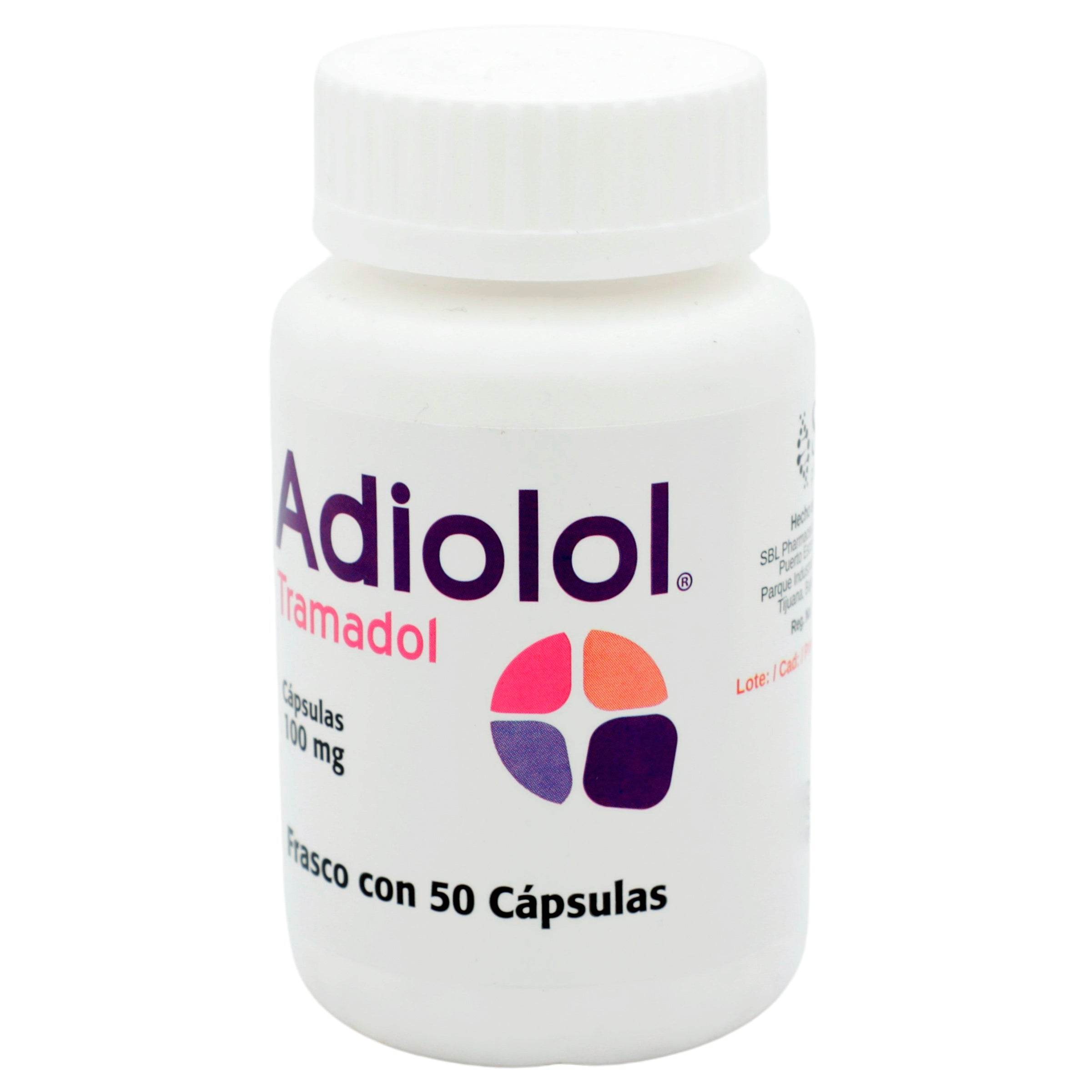 Adiolol 100Mg Con 50 Capsulas (Tramadol) 725742762145