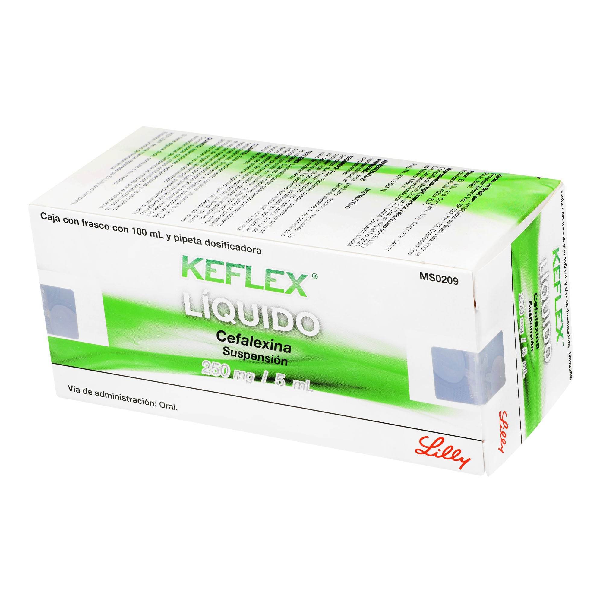 Keflex Liquido Suspensión 250Mg/5Ml 100Ml (Cefalexina) 7501082242744
