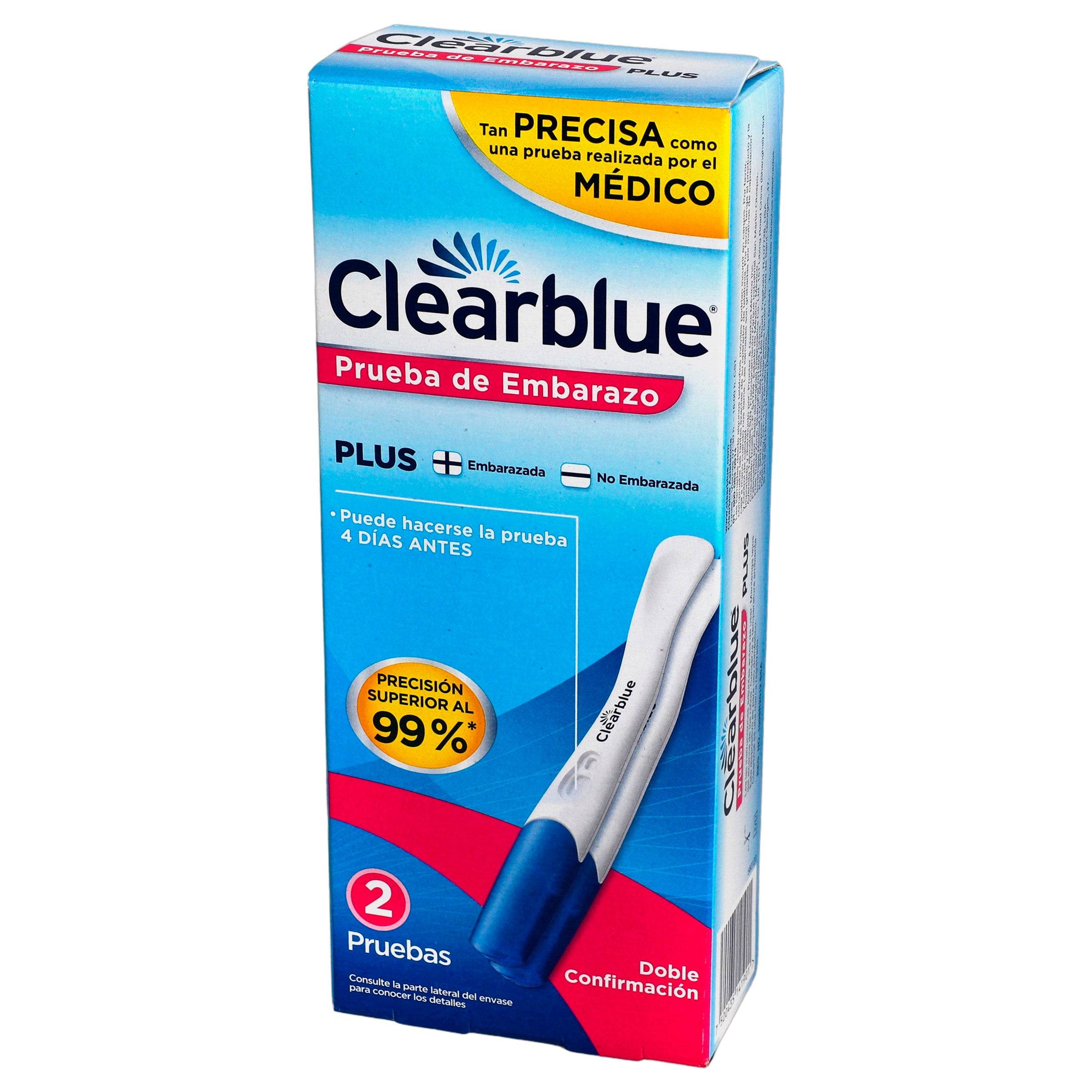 Clearblue Prueba De Embarazo Plus Con 2 7500435141901