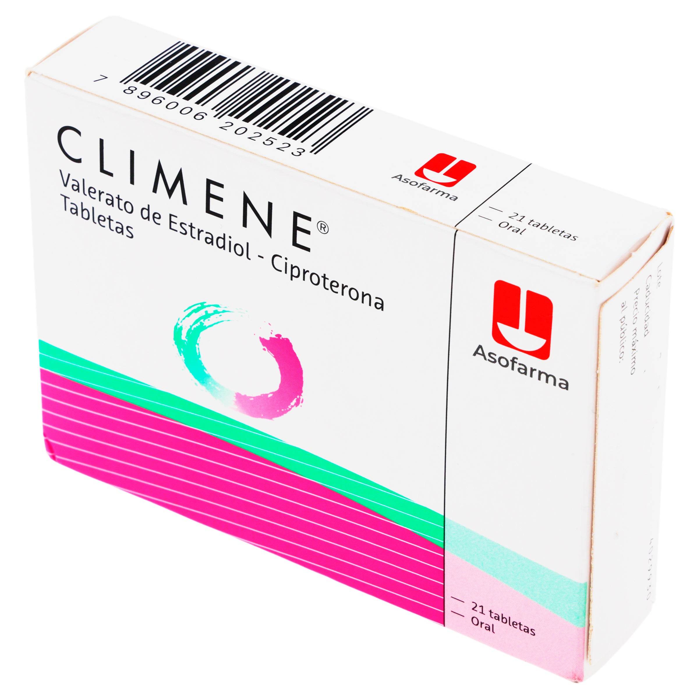 Climene 2Mg/1Mg Con 21 Tabletas (Valerato De Estradiol/Ciproterona) 7896006202523