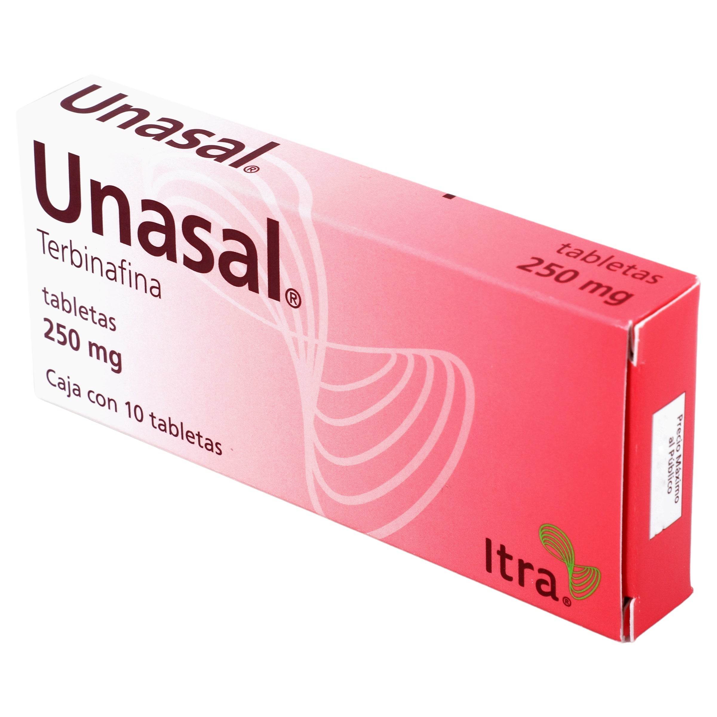 Unasal 250Mg Con 10 Tabletas (Terbinafina) 7501314701216