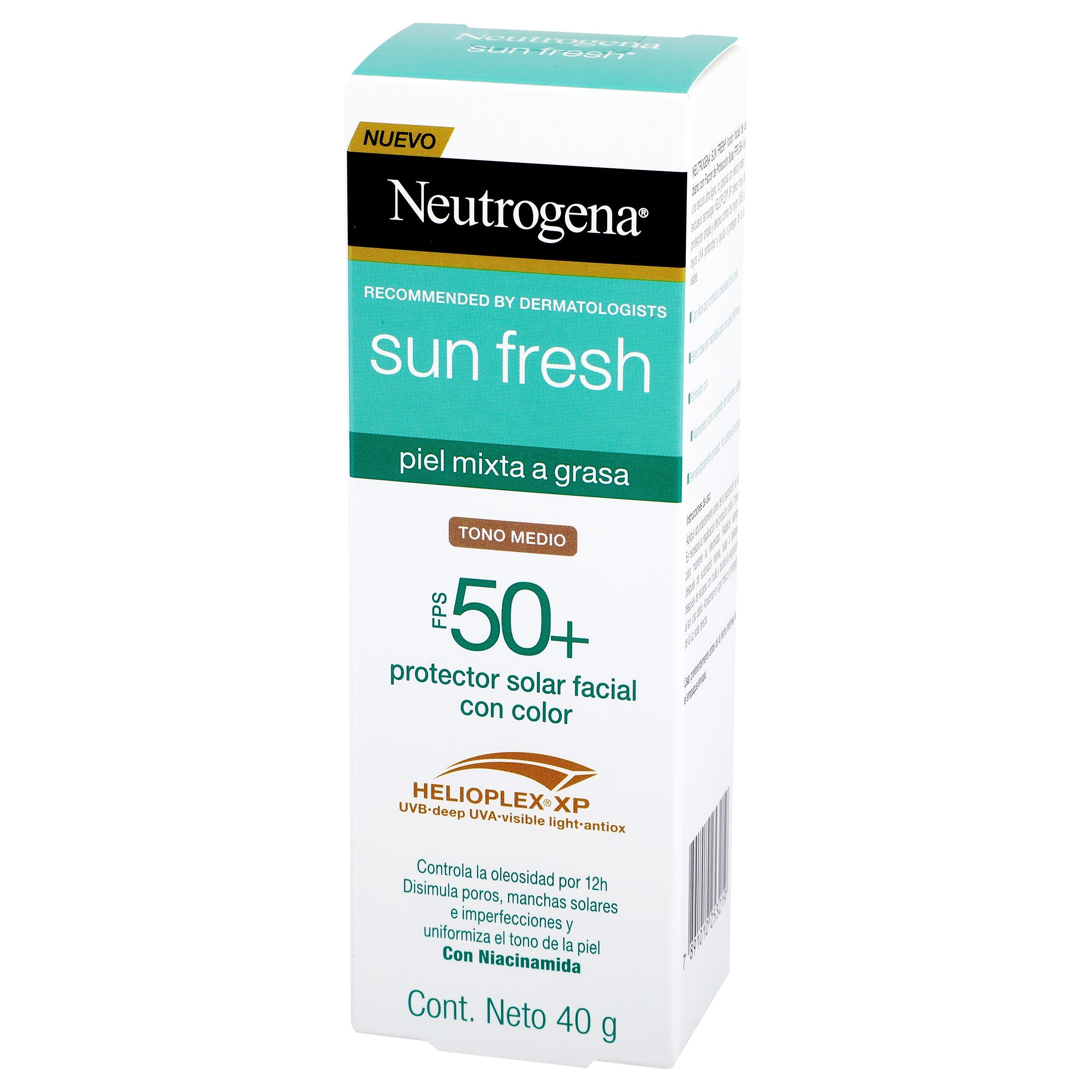 Protector Solar Ar Neutrogena Sun Fresh Piel Mixta Fps 50+ Tono B 7891010253219