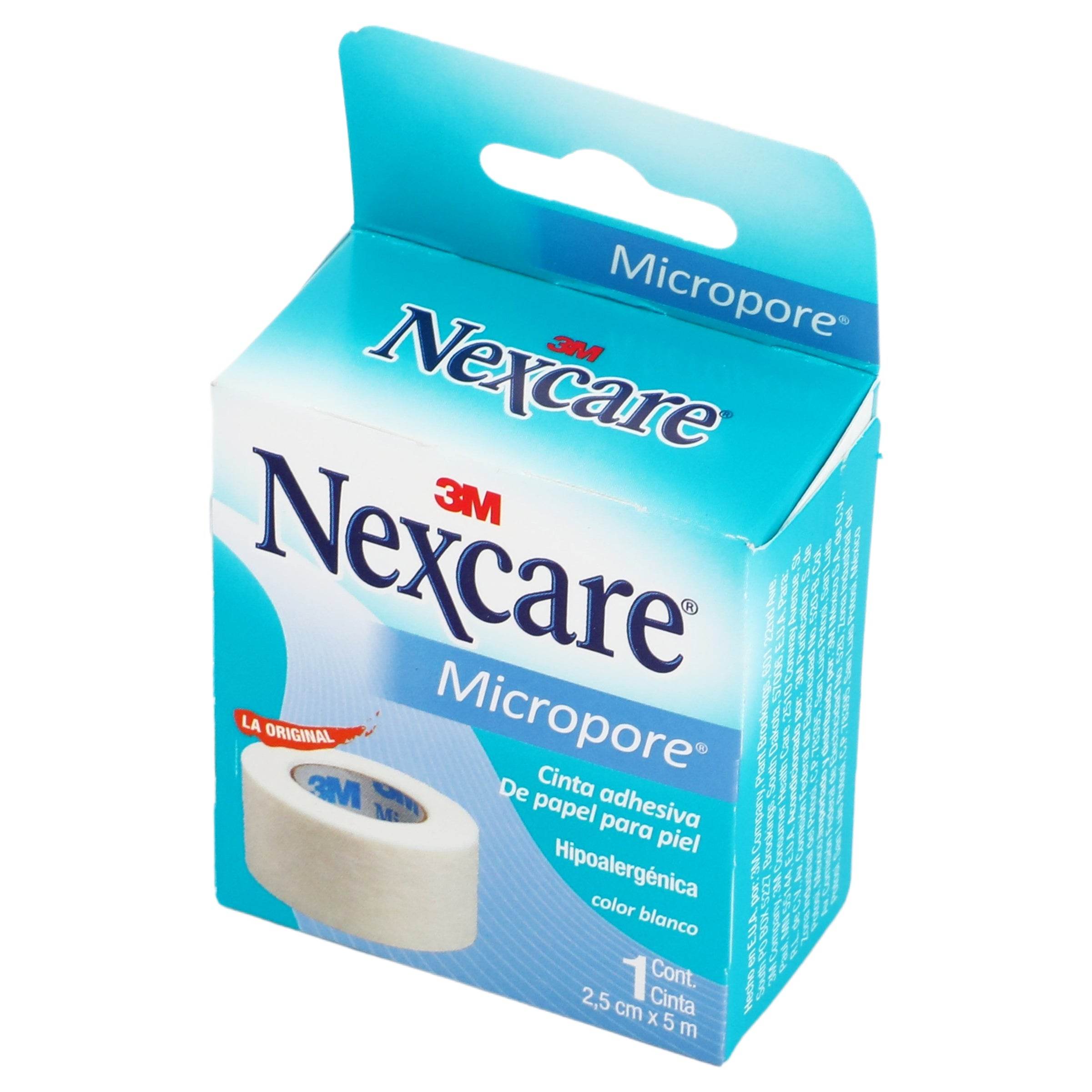 Cinta Microporosa Nexcare Blanco 2.5X5Cm 7501023104018