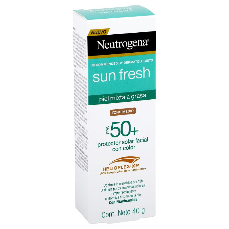 Protector Solar Ar Neutrogena Sun Fresh Piel Mixta Fps 50 Tono B 7891010253219 3
