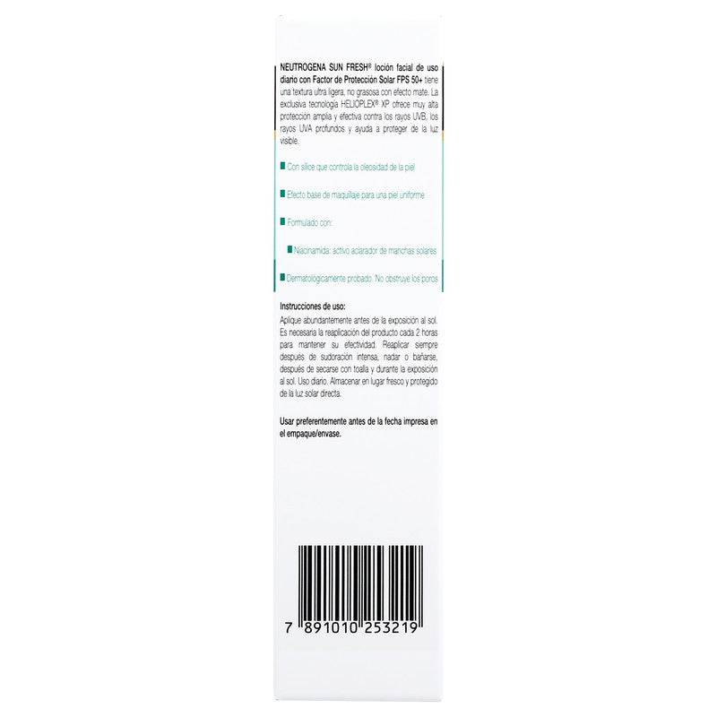 Protector Solar Ar Neutrogena Sun Fresh Piel Mixta Fps 50 Tono B 7891010253219 5