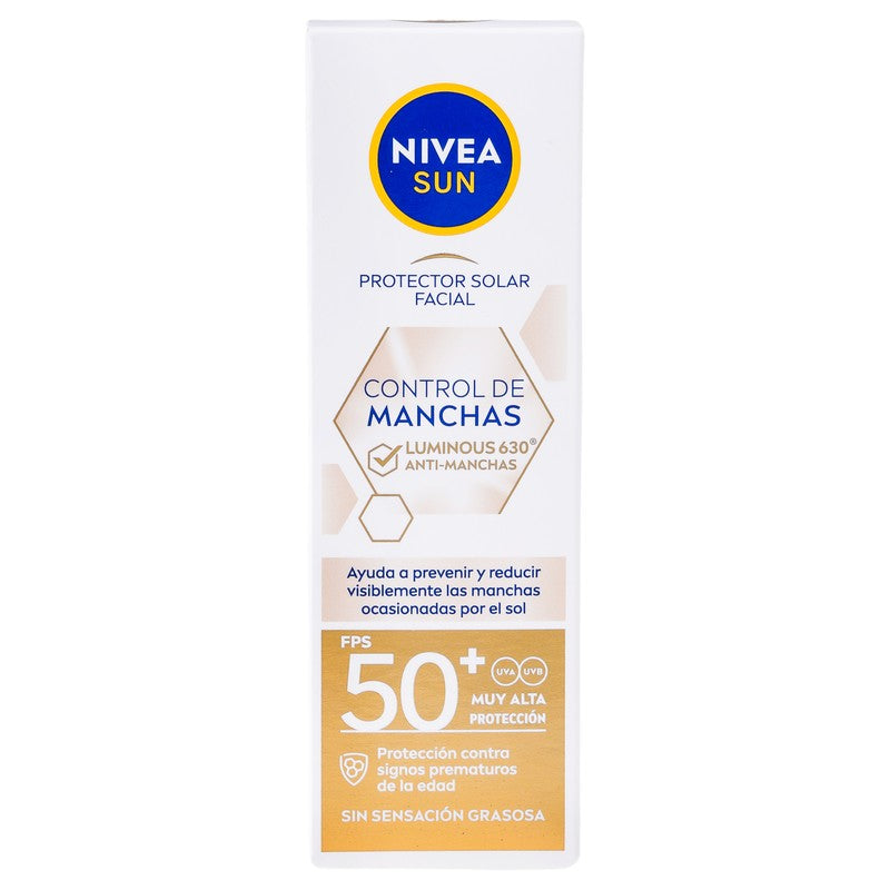 Protector Solar Ar Nivea Sun Control Manchas Fps 50 40 Ml 4006000064918