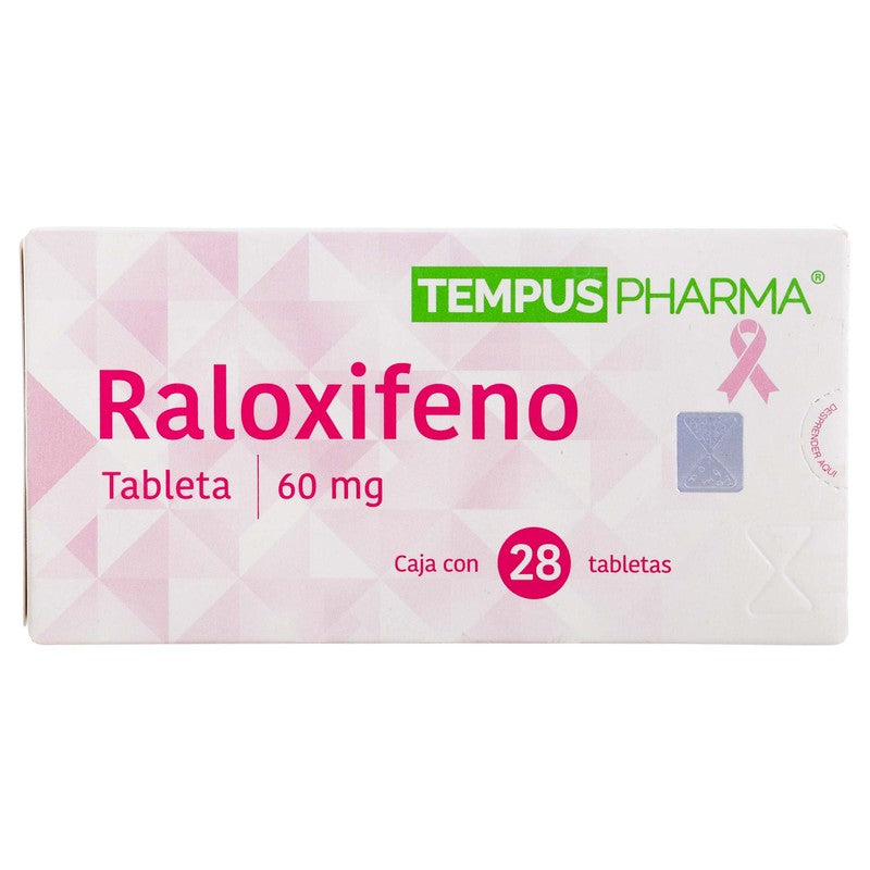 Raloxifeno 60 Mg Con 28 Tabletas Tempuspharma 7501249606846