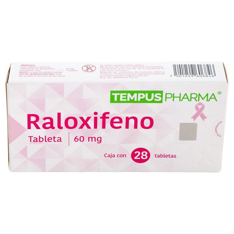 Raloxifeno 60 Mg Con 28 Tabletas Tempuspharma 7501249606846 3