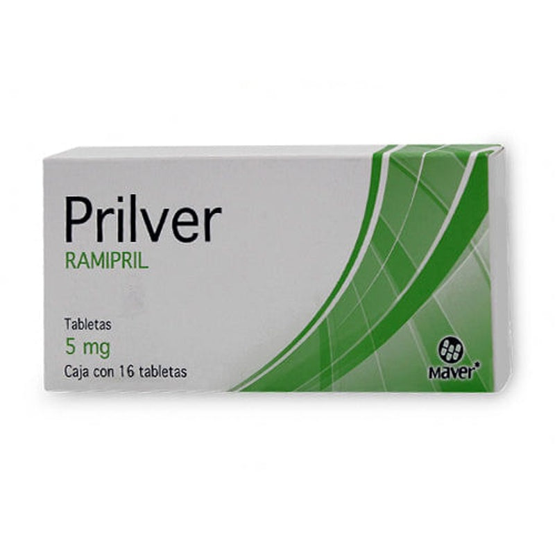 Ramipril 5 Mg Con 16 Tabletas Prilver